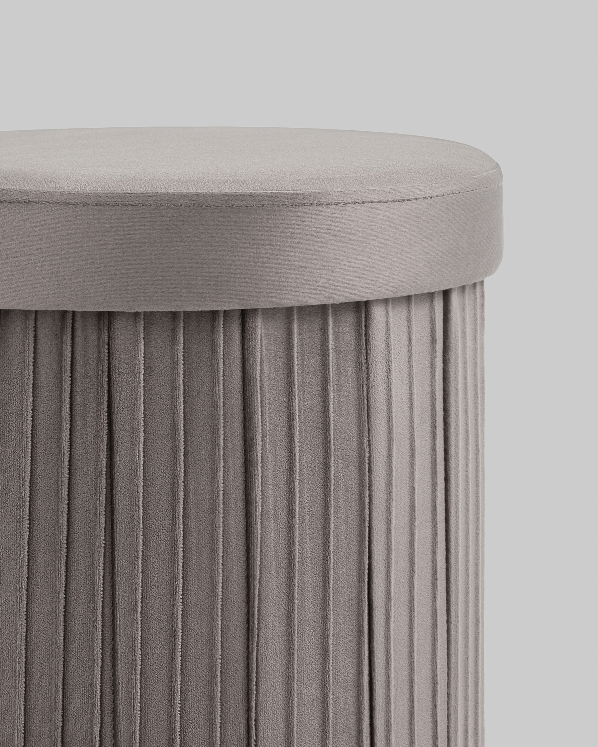 Пуф складной с ящиком Store Round антрацитовый — изображение 5