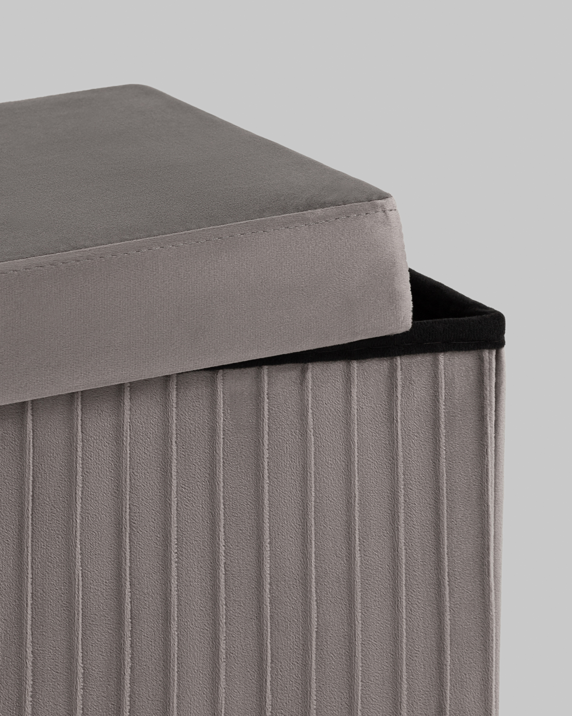 Пуф складной с ящиком Store Square антрацитовый — изображение 5