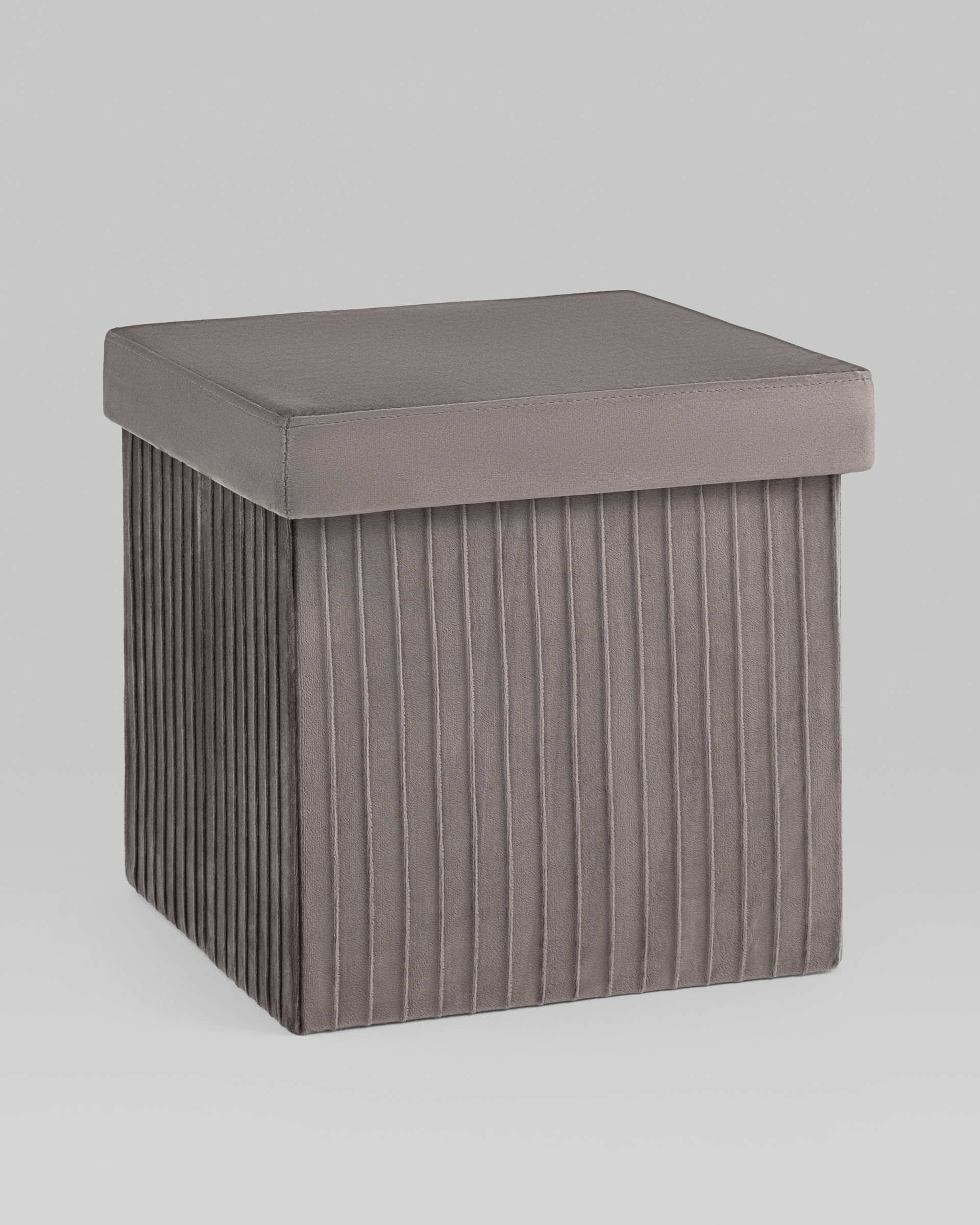 Пуф складной с ящиком Store Square антрацитовый — изображение 2