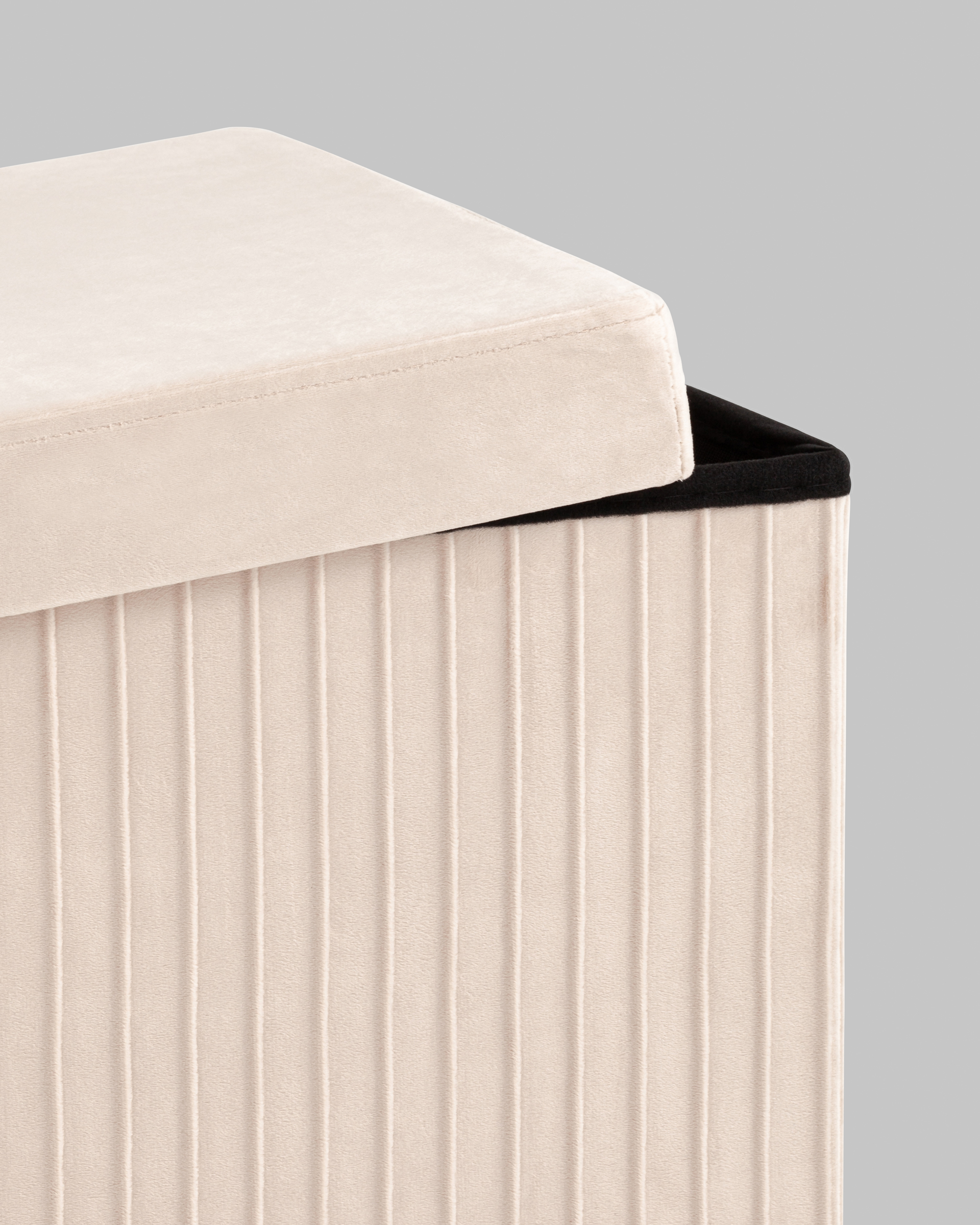 Пуф складной с ящиком Store Square бежевый — изображение 6