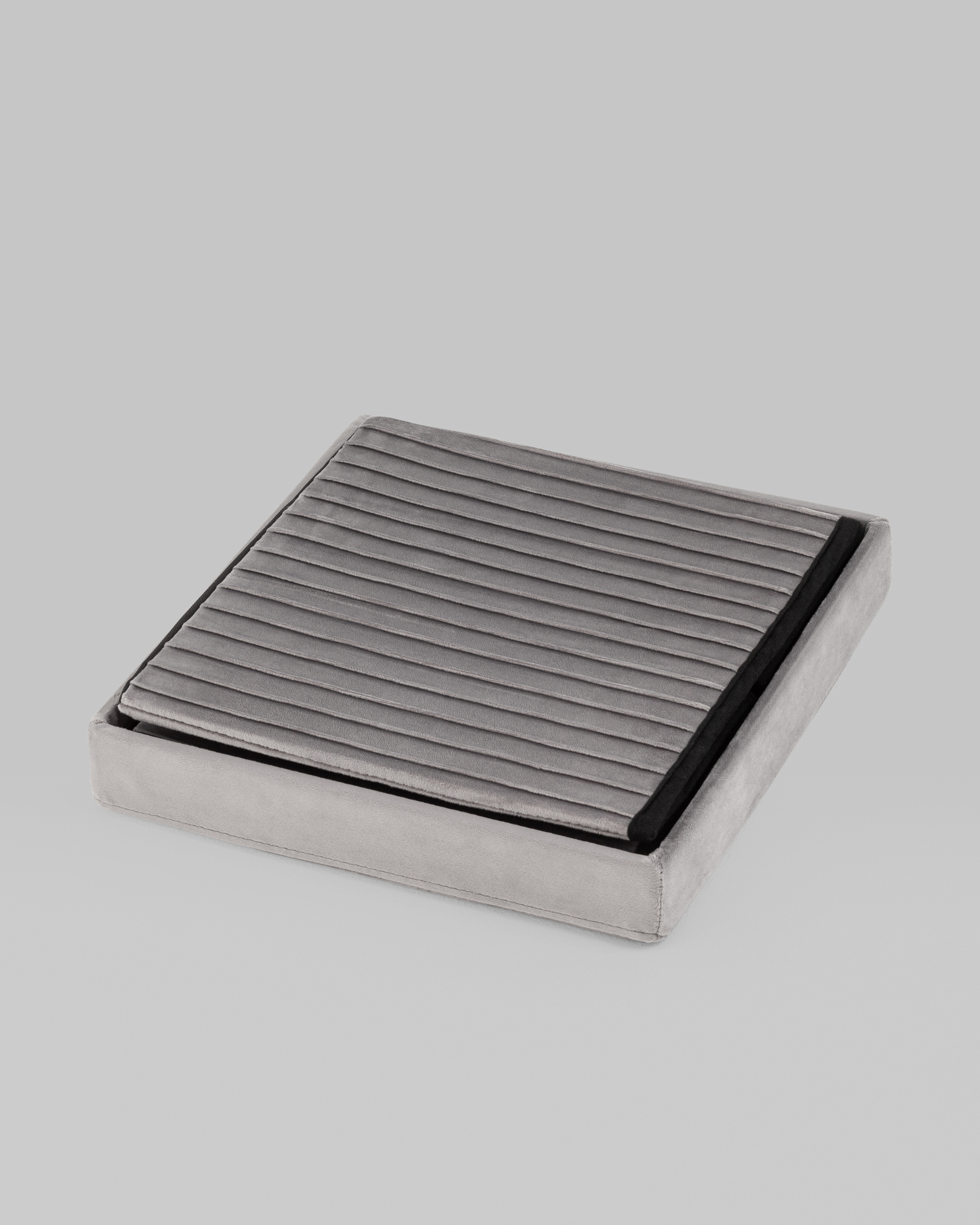 Пуф складной с ящиком Store Square серый — изображение 3