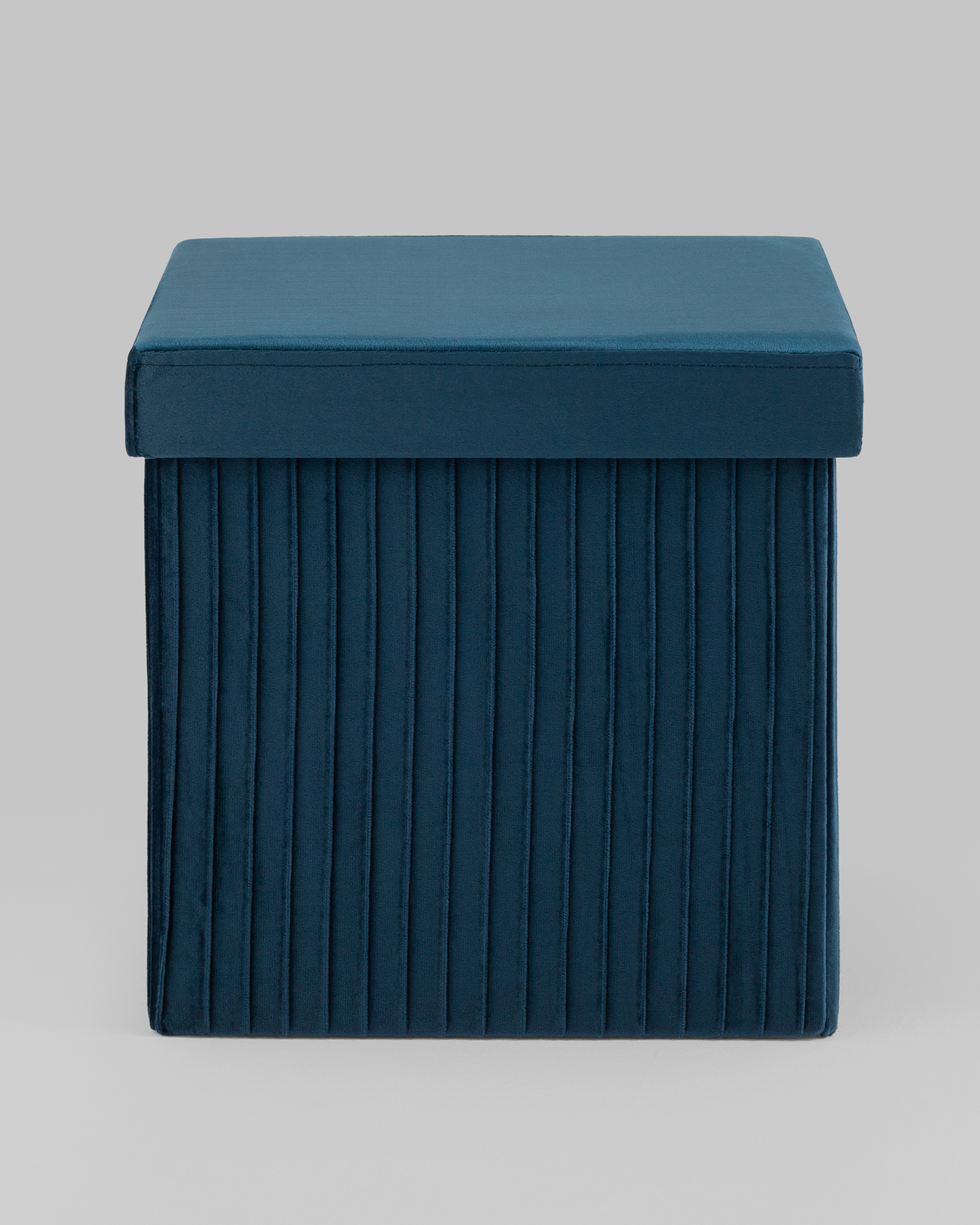 Пуф складной с ящиком Store Square синий — изображение 4