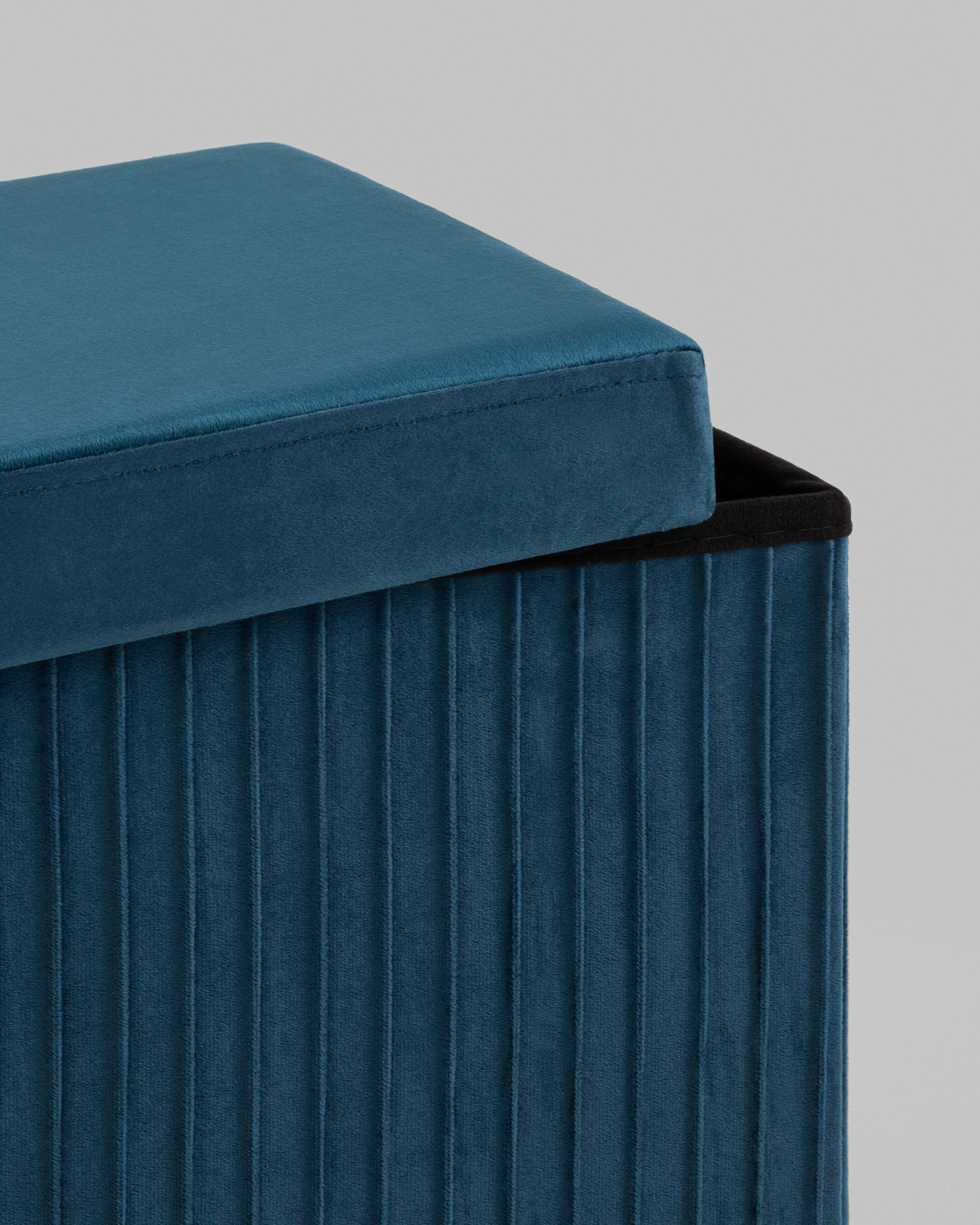 Пуф складной с ящиком Store Square синий — изображение 6