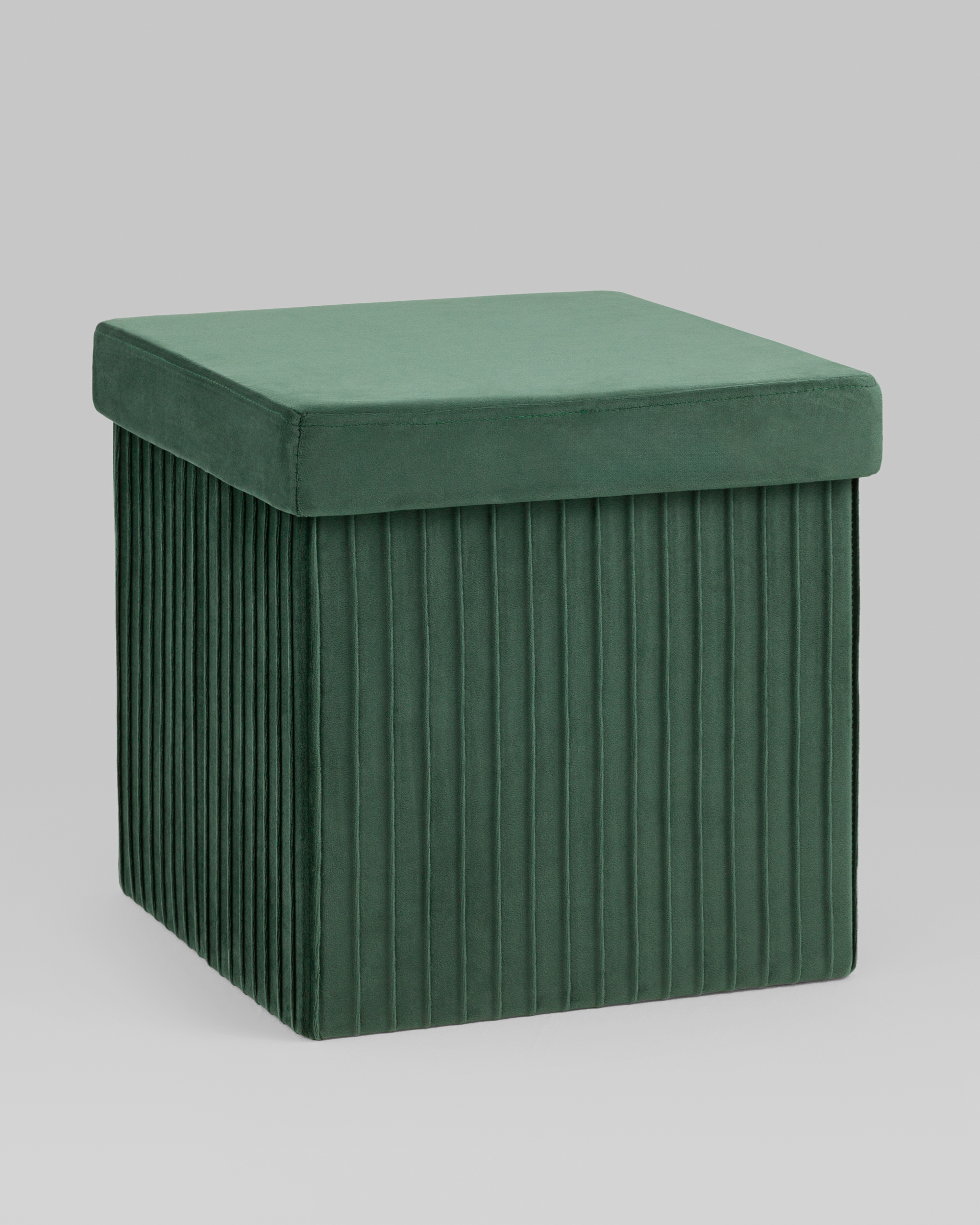 Пуф складной с ящиком Store Square зеленый — изображение 2