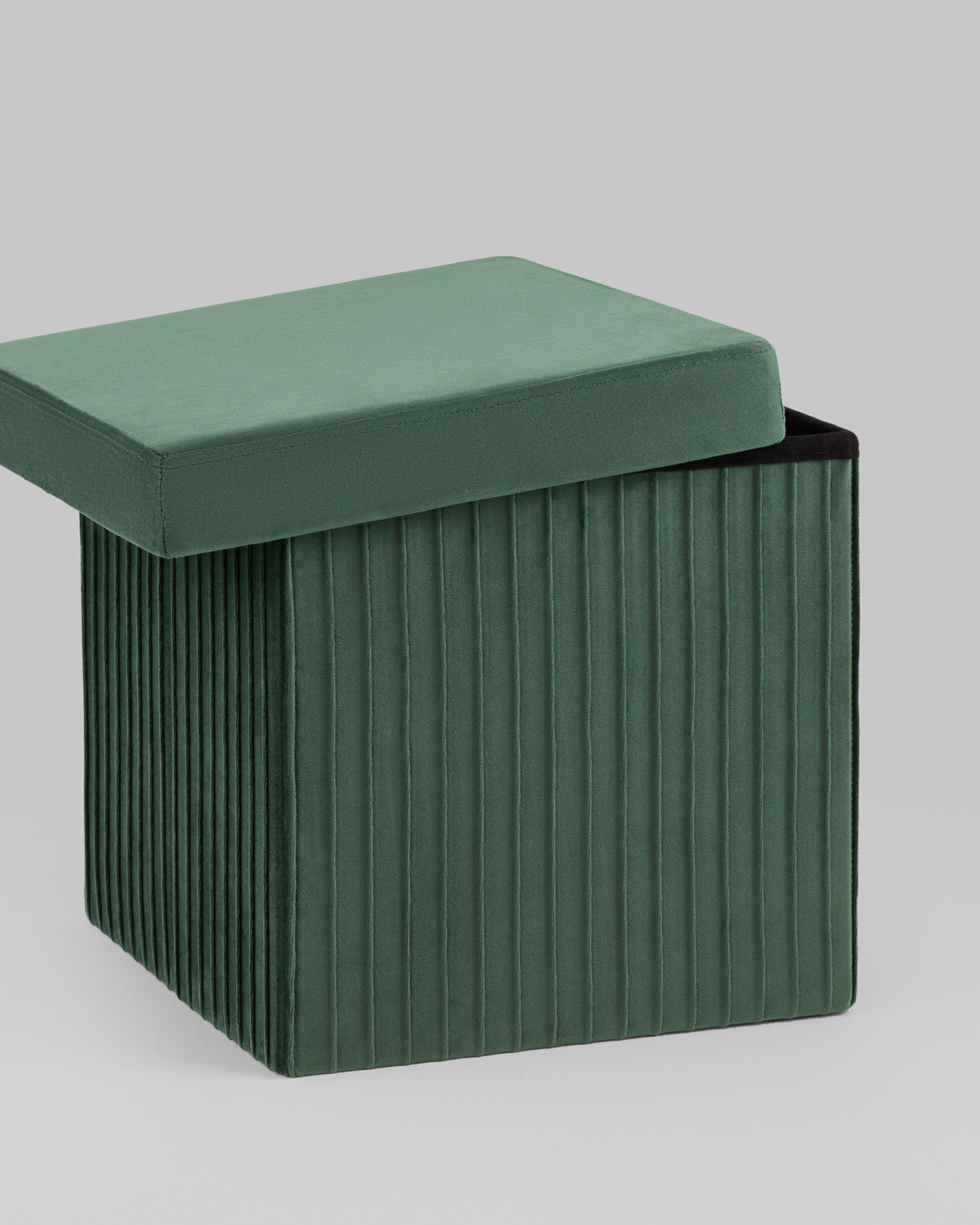 Пуф складной с ящиком Store Square зеленый — изображение 5