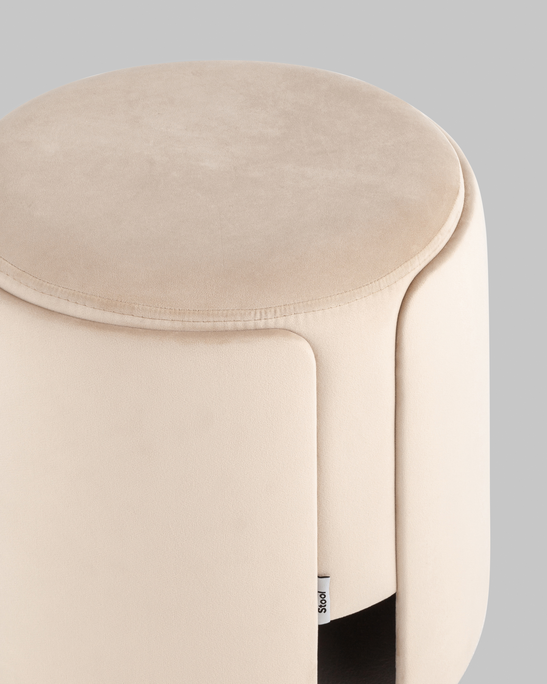 Пуф Taks велюр молочный