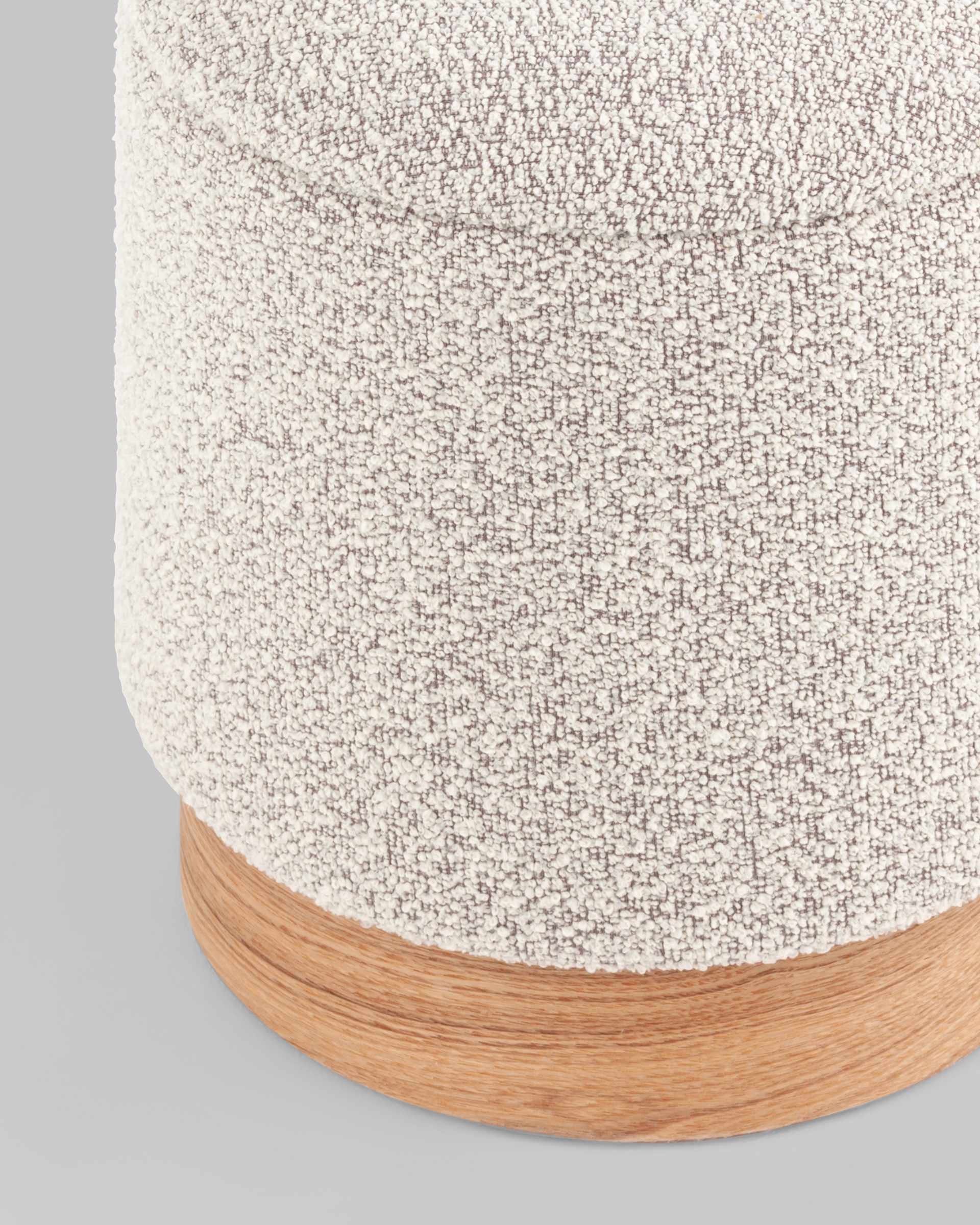 Пуф с ящиком Холли XS букле бежевый — изображение 5