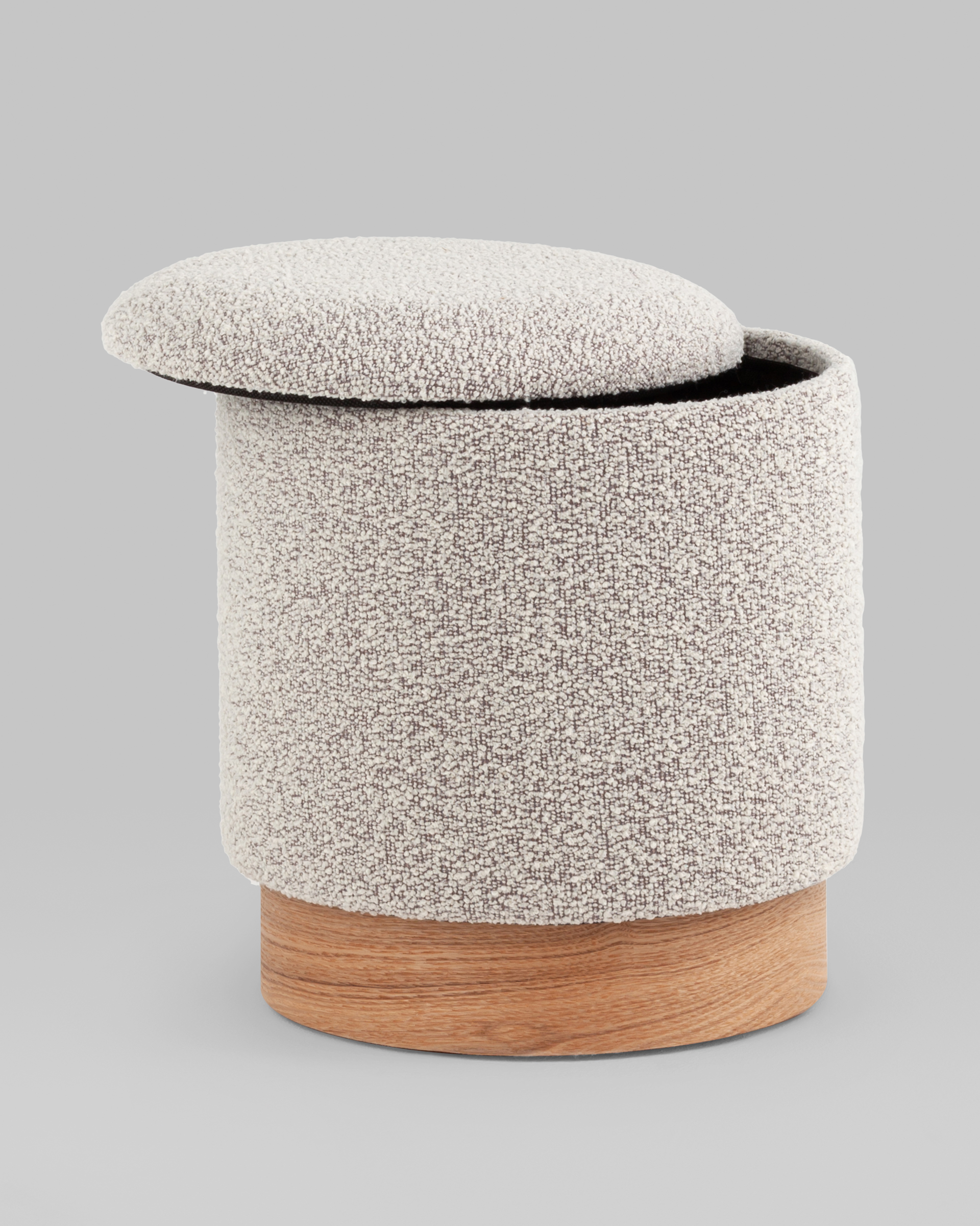 Пуф с ящиком Холли XS букле бежевый — изображение 7