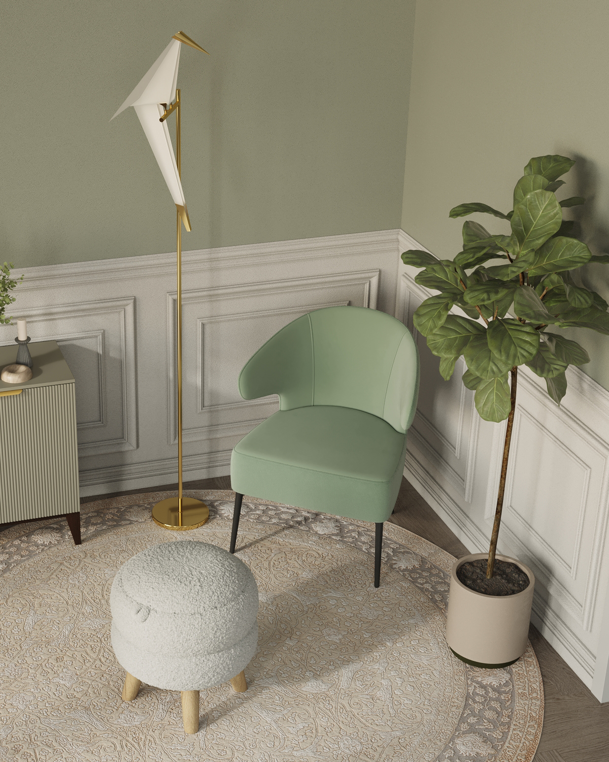 Светодиодный торшер Moderli V3074-1FL origami Birds 1*LED*6W — изображение 4