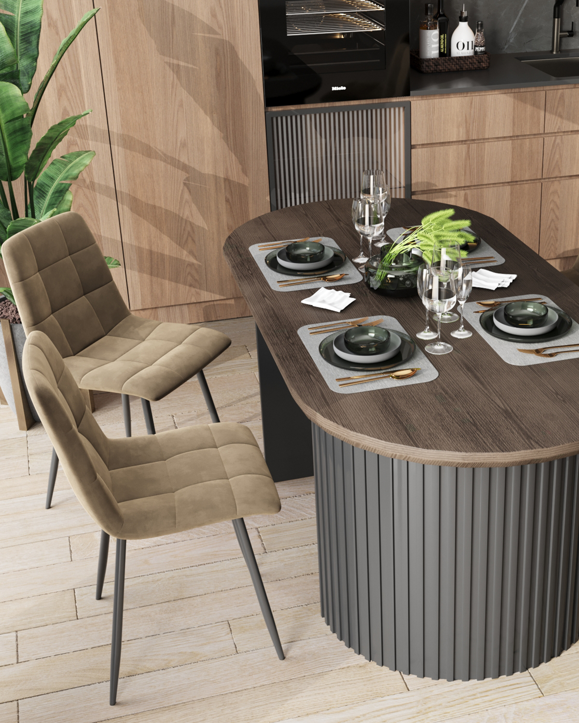 Стол обеденный Ballet 180*90*75 темное дерево — изображение 3