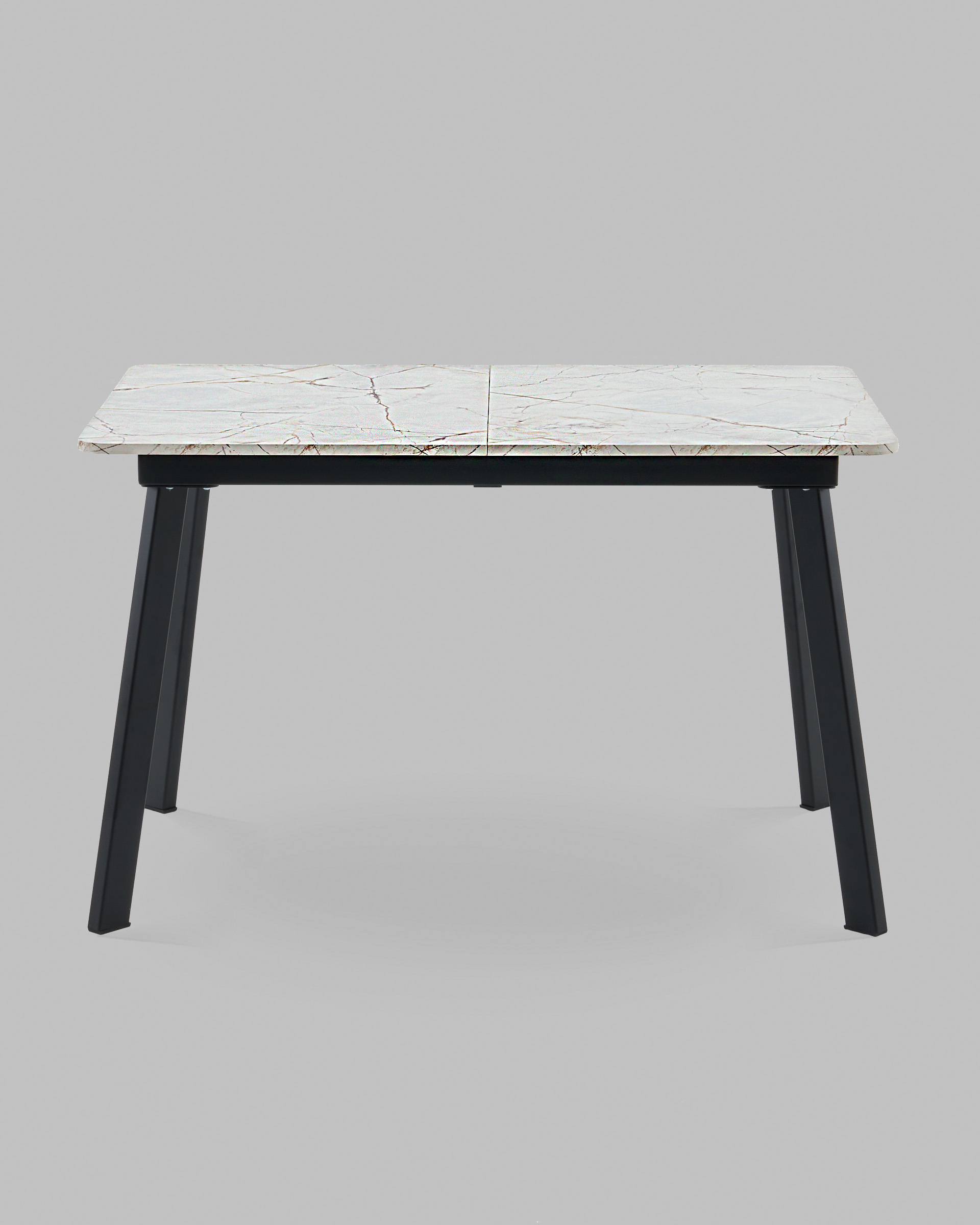 Стол Batu new 120-160/80/76 столешница ЛМДФ азул оникс подстолье металл черный — изображение 3