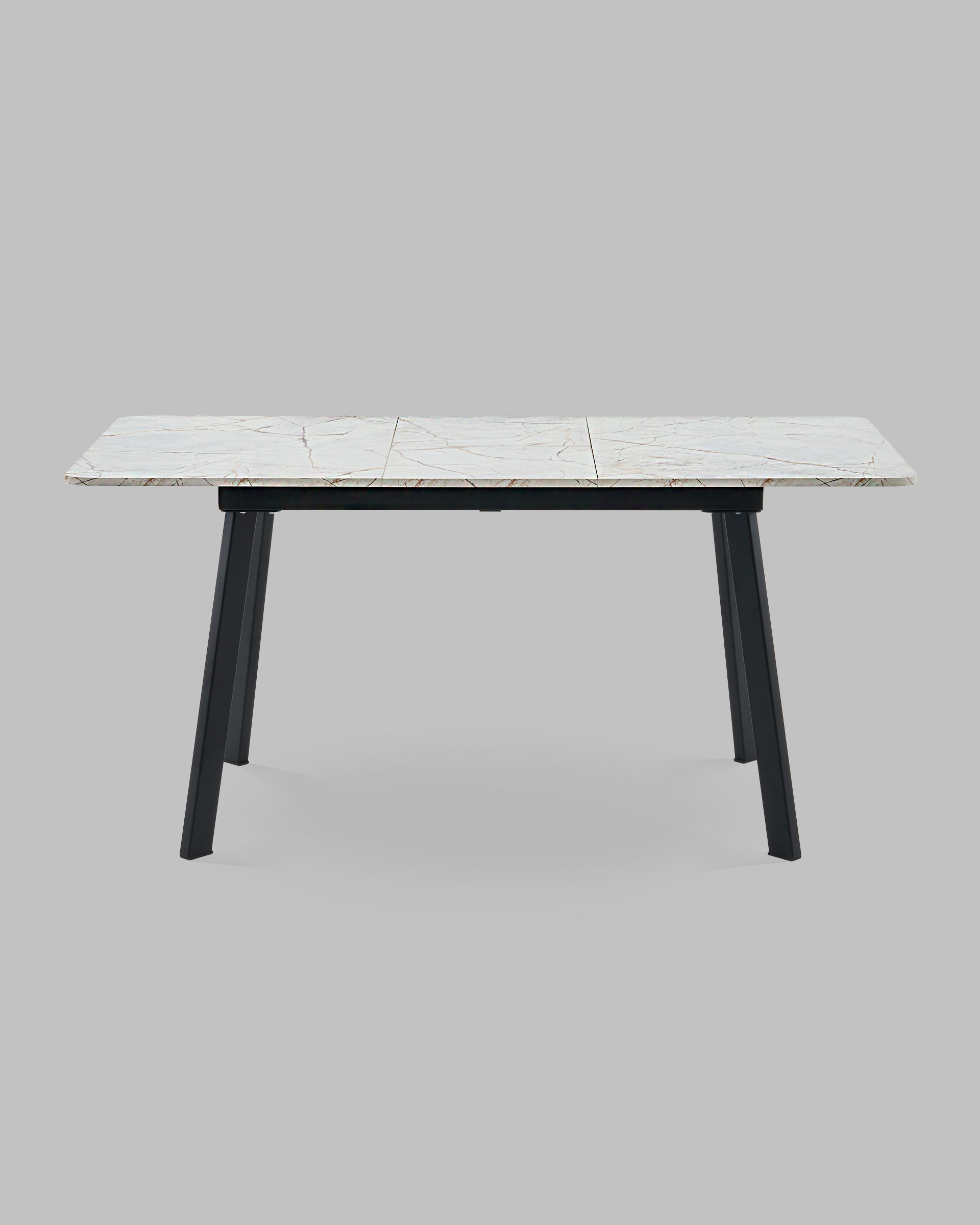 Стол Batu new 120-160/80/76 столешница ЛМДФ азул оникс подстолье металл черный — изображение 5