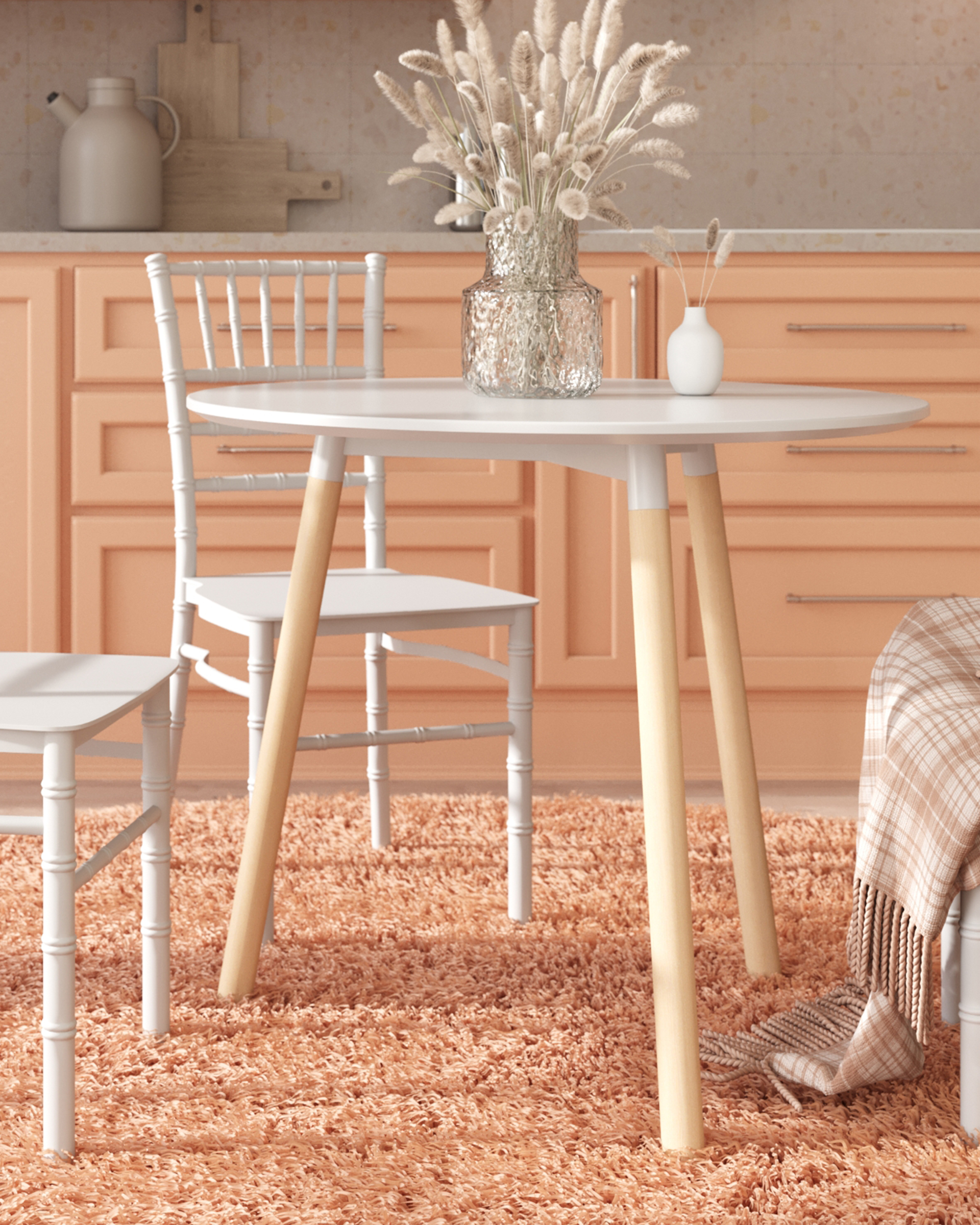 Стол круглый EAMES DST NEW D80 белый — изображение 4