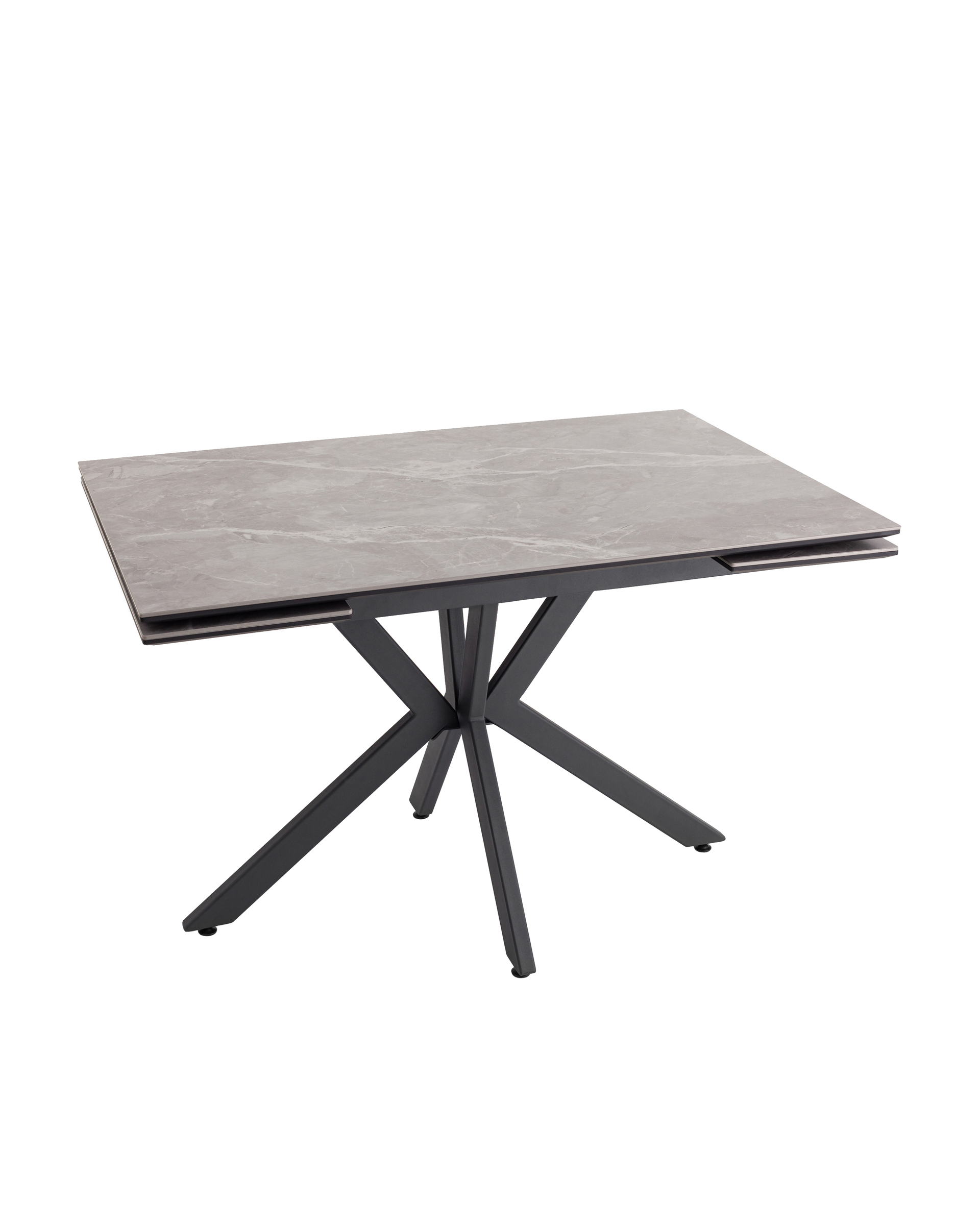 Стол раскладной Marmer 120-180*80*76 керамика антрацит