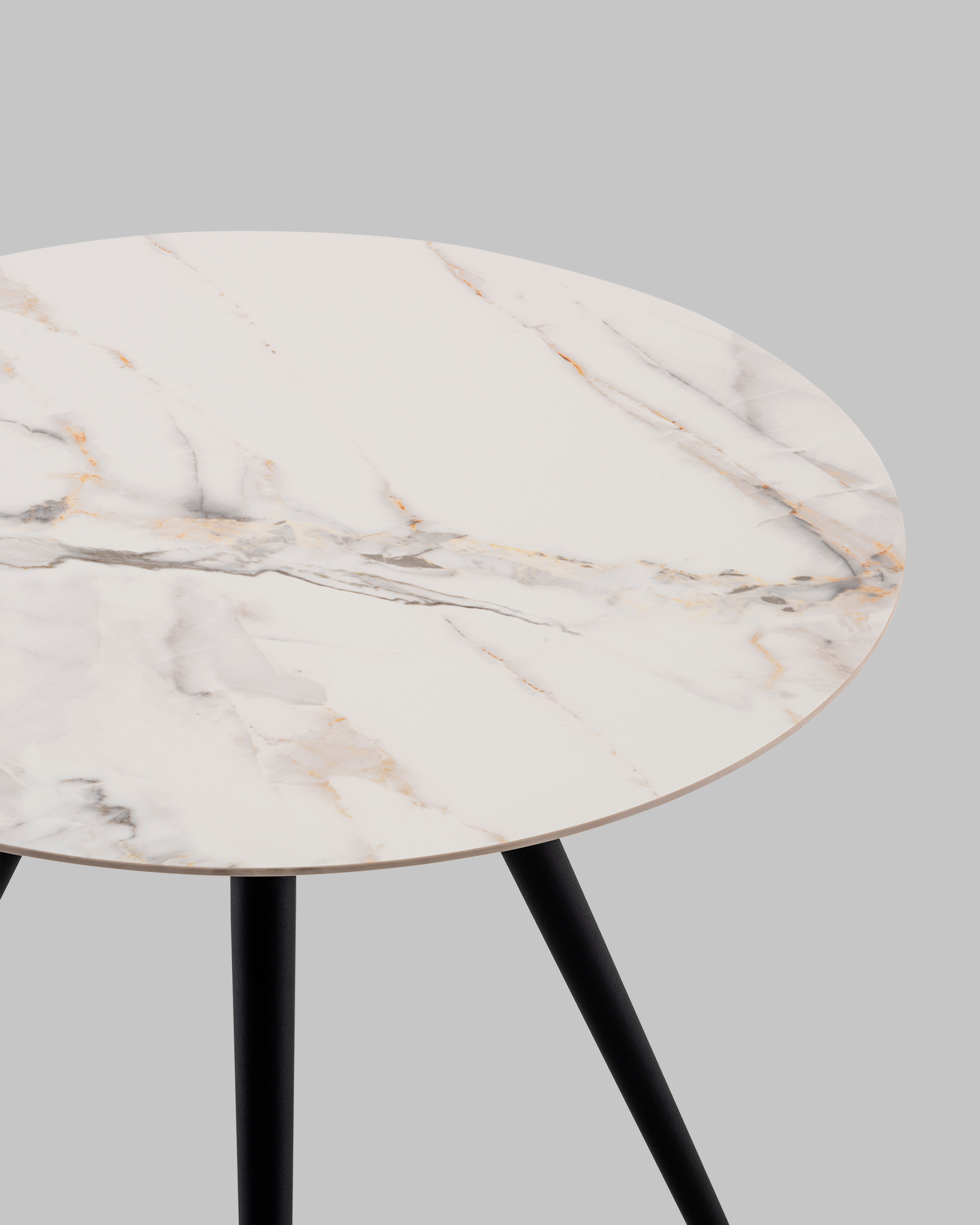 Стол Ники круглый столешница керамика Ice Jade 800 — изображение 6