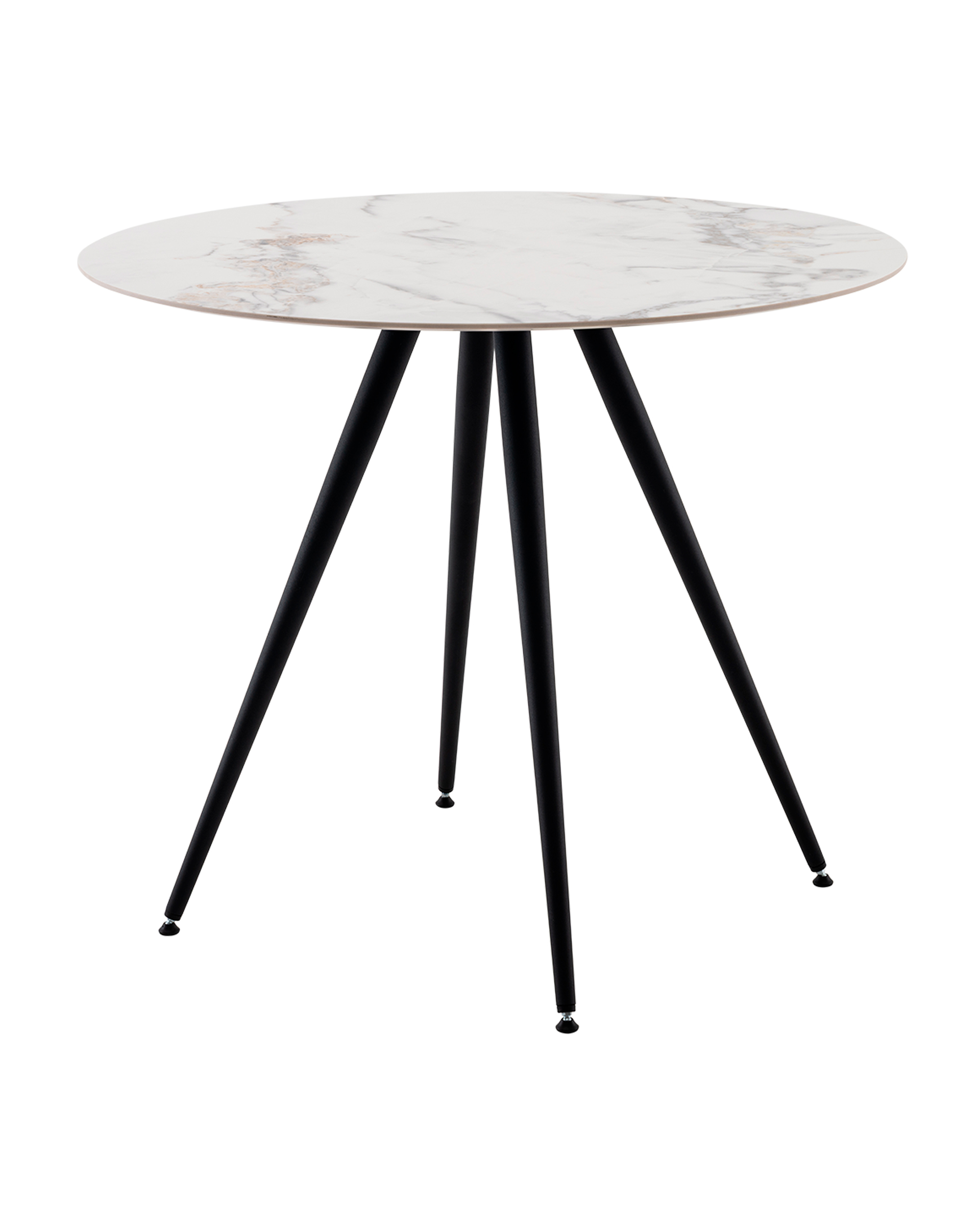 Стол Ники круглый столешница керамика Ice Jade 900