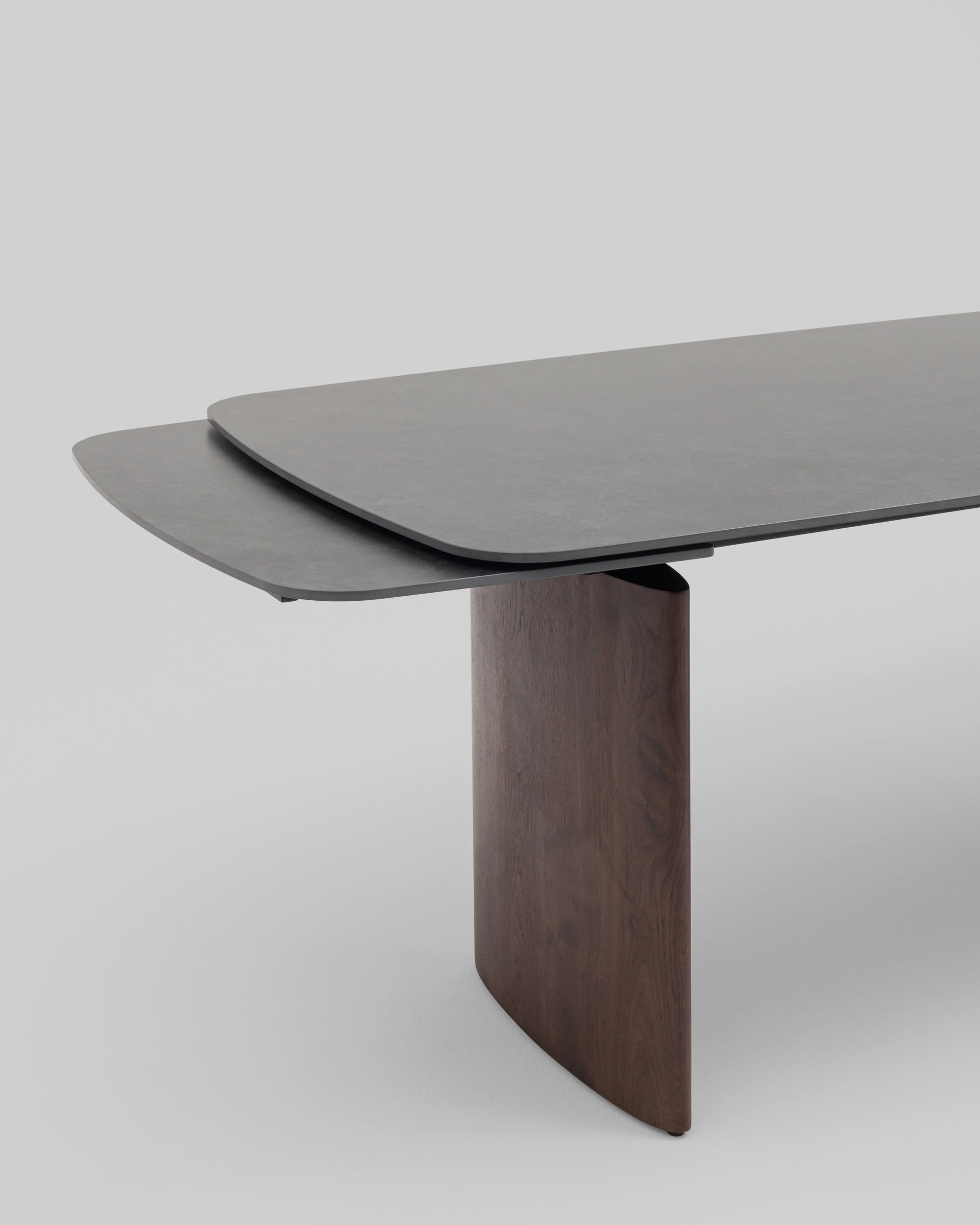 Стол обеденный Астарта раскладной 180-260х90 см керамика темная — изображение 6