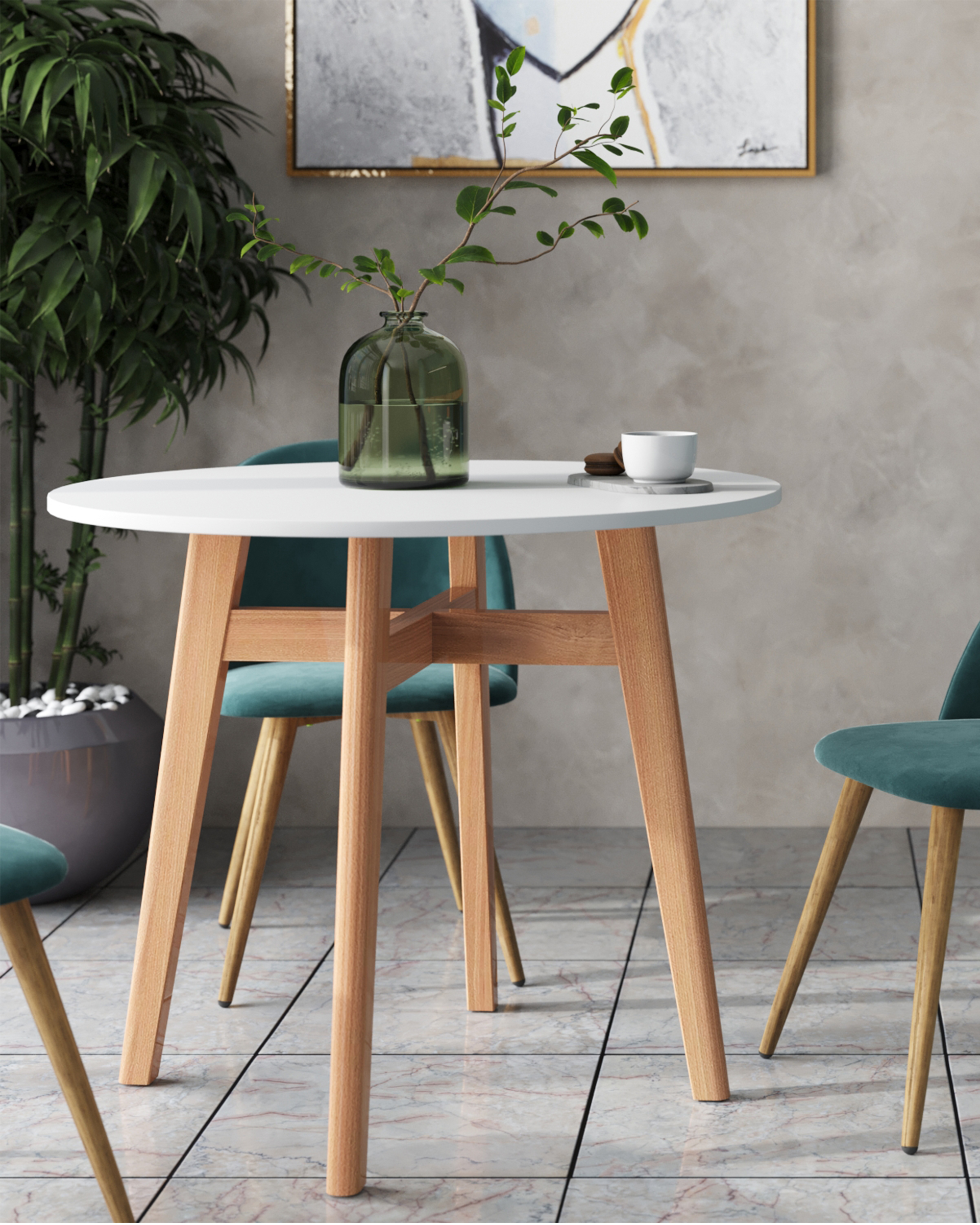 Стол обеденный Target Circle 90*90 белый — изображение 3