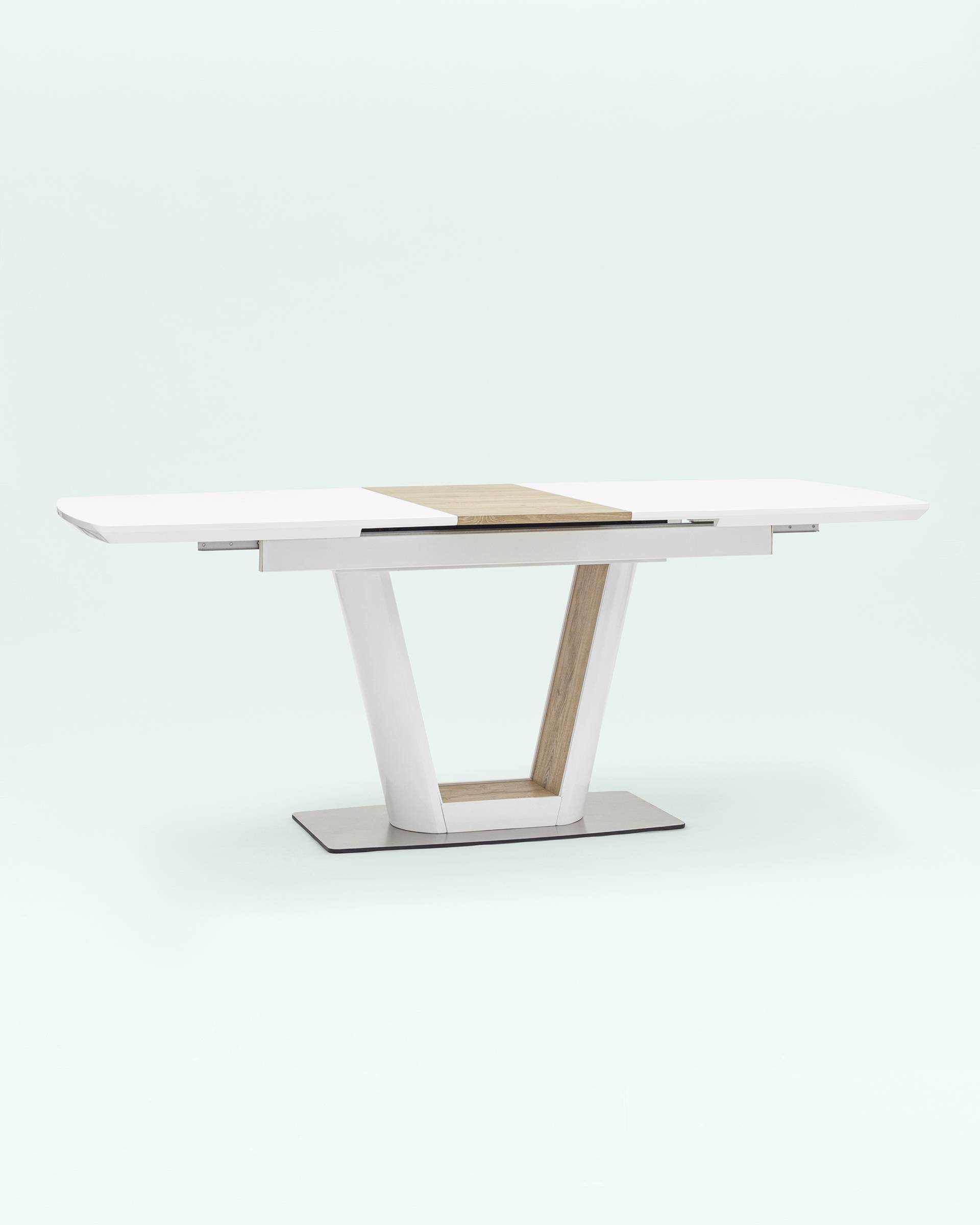 Стол обеденный Атланта раскладной 160-200*90 глянцевый белый — изображение 5