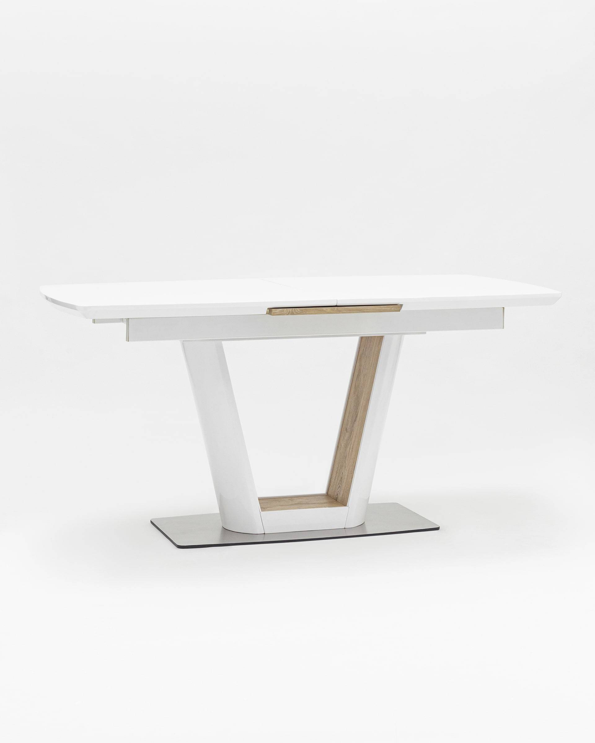 Стол обеденный Атланта раскладной 160-200*90 глянцевый белый — изображение 2