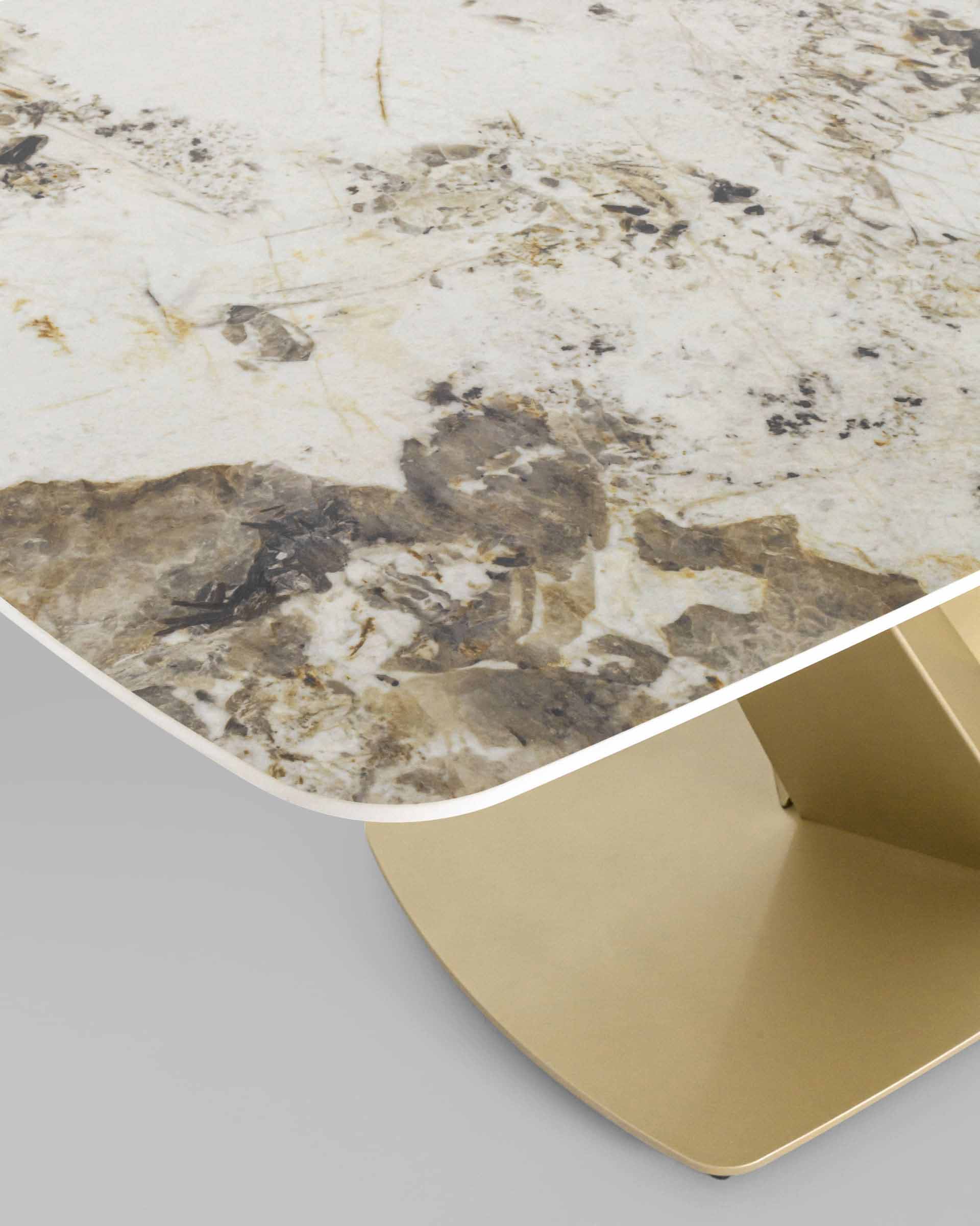 Стол обеденный Аврора 180*90 керамика светлая — изображение 10