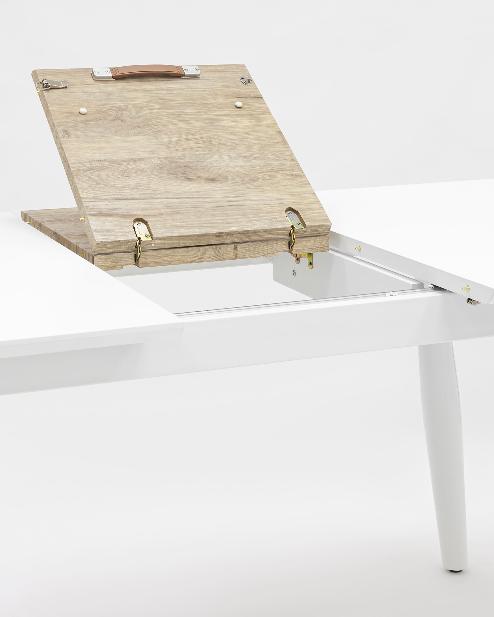 Стол обеденный Чикаго раскладной 160-200*90 белый — изображение 6