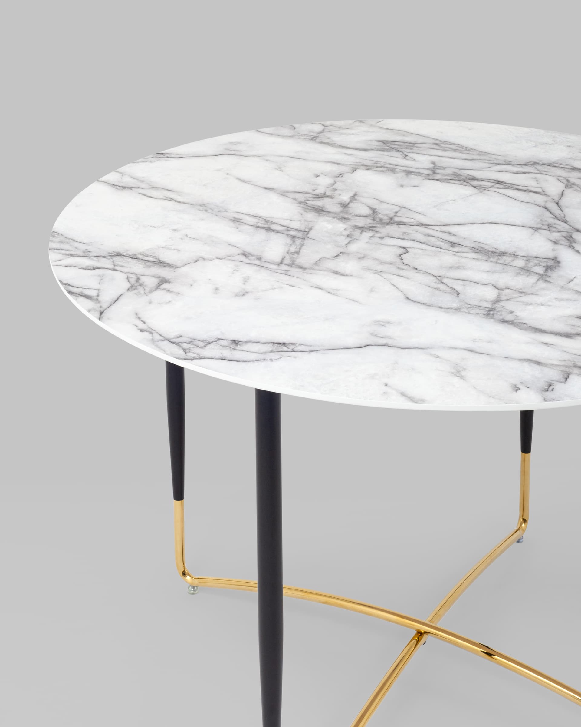 Стол обеденный Даймакс 110*110 белый мрамор — изображение 9