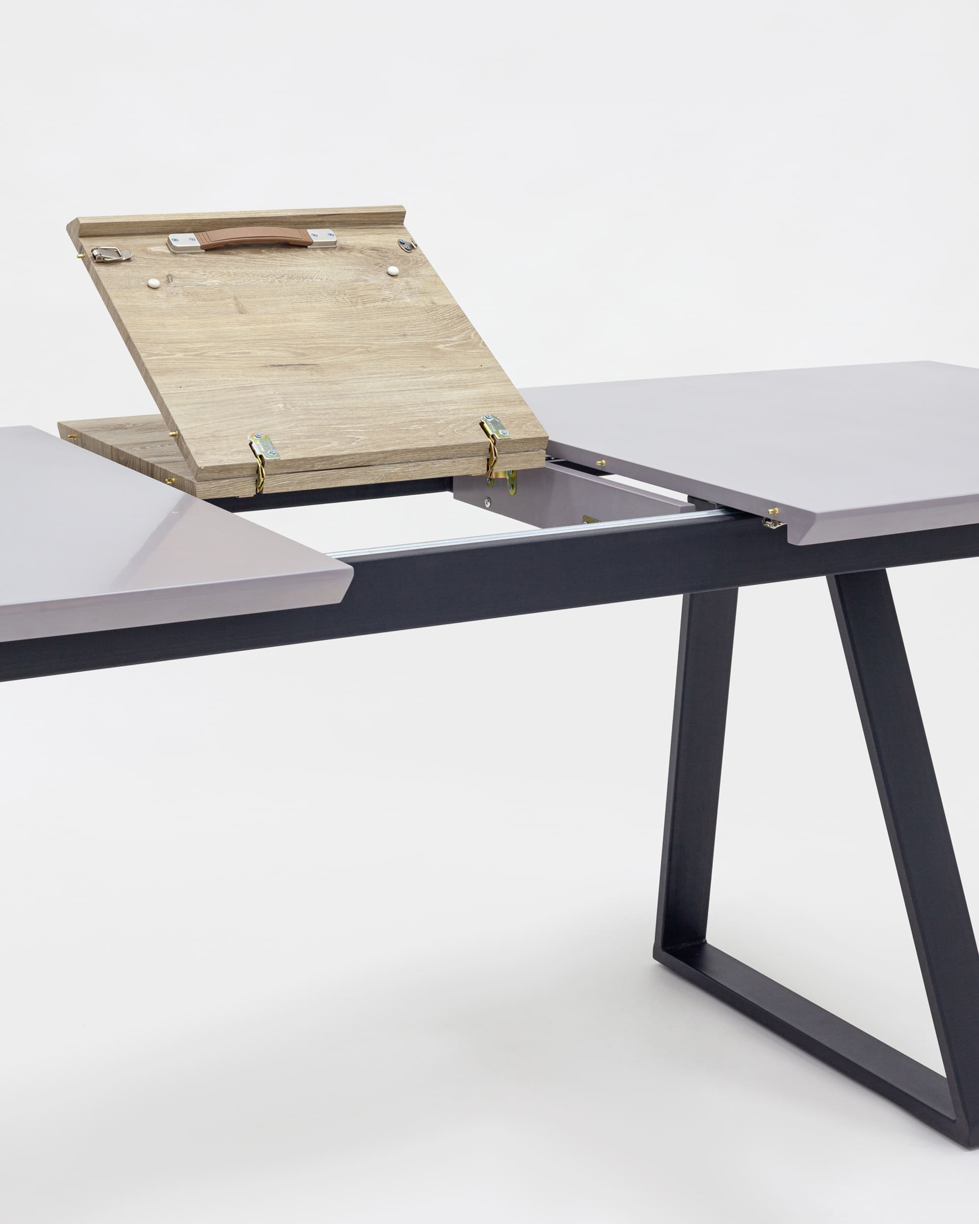 Стол обеденный Детройт раскладной 160-200*90 серый — изображение 8