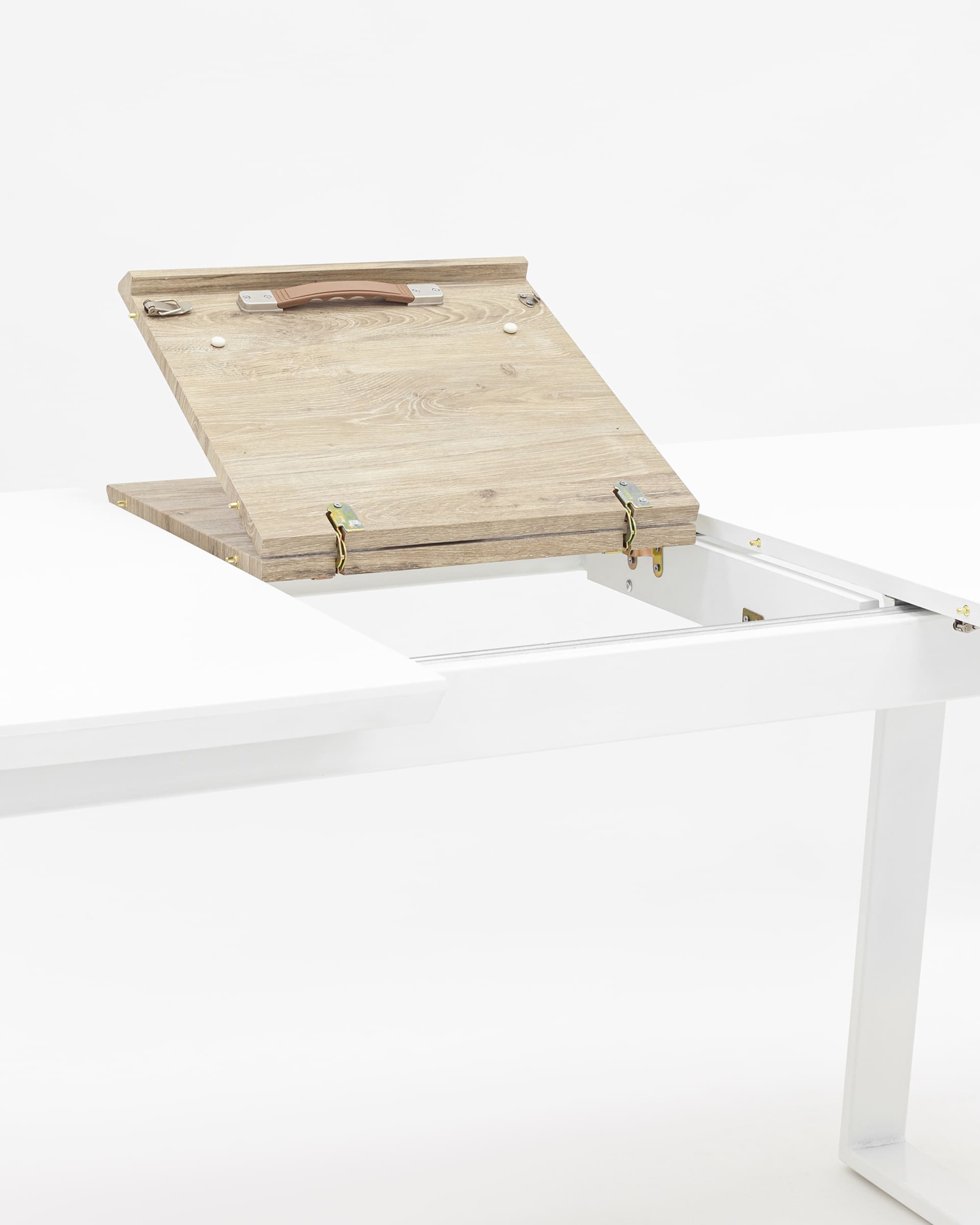 Стол обеденный Детройт раскладной 160-200*90 белый — изображение 6