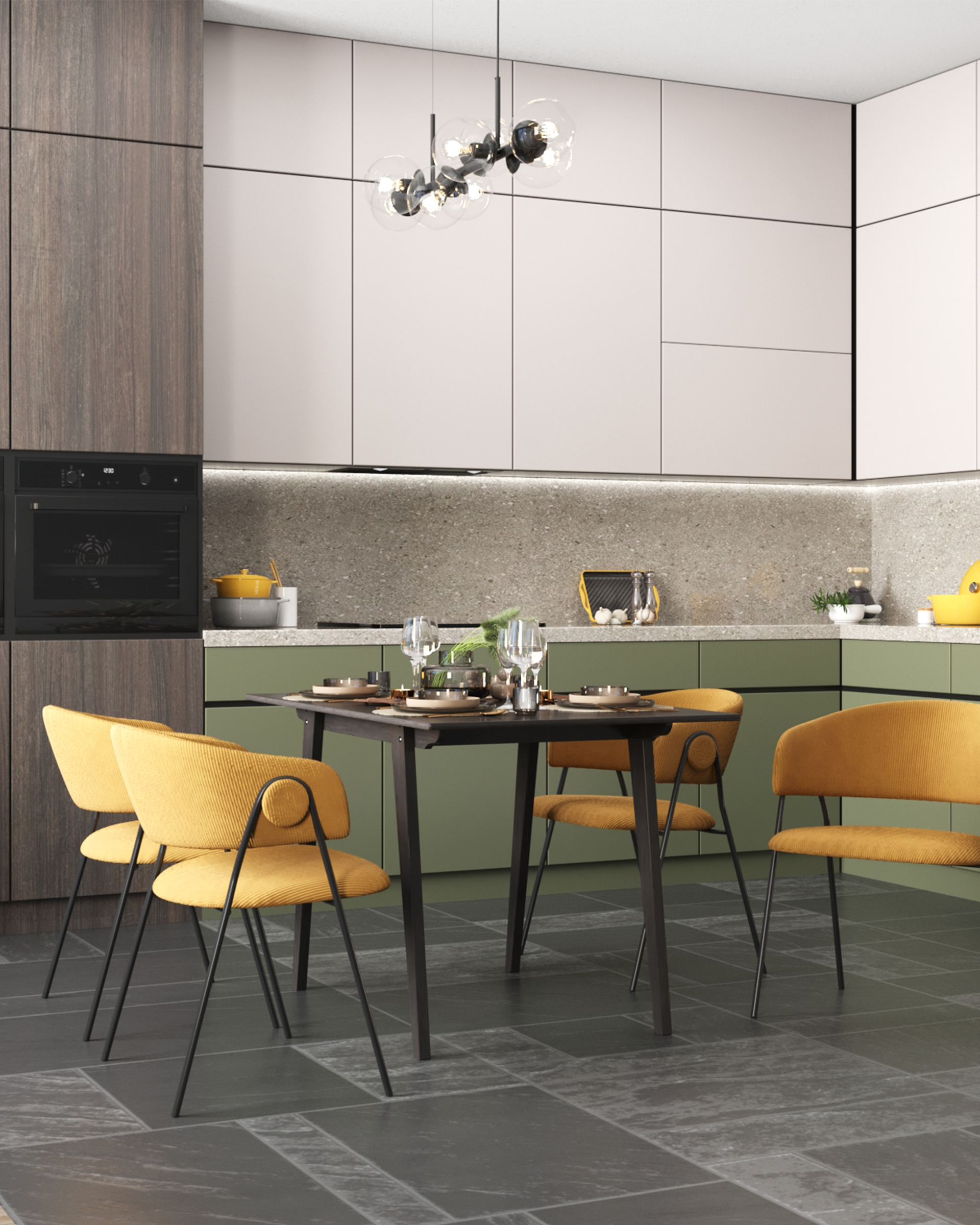 Стол обеденный GUDI 120*75 эспрессо — изображение 3