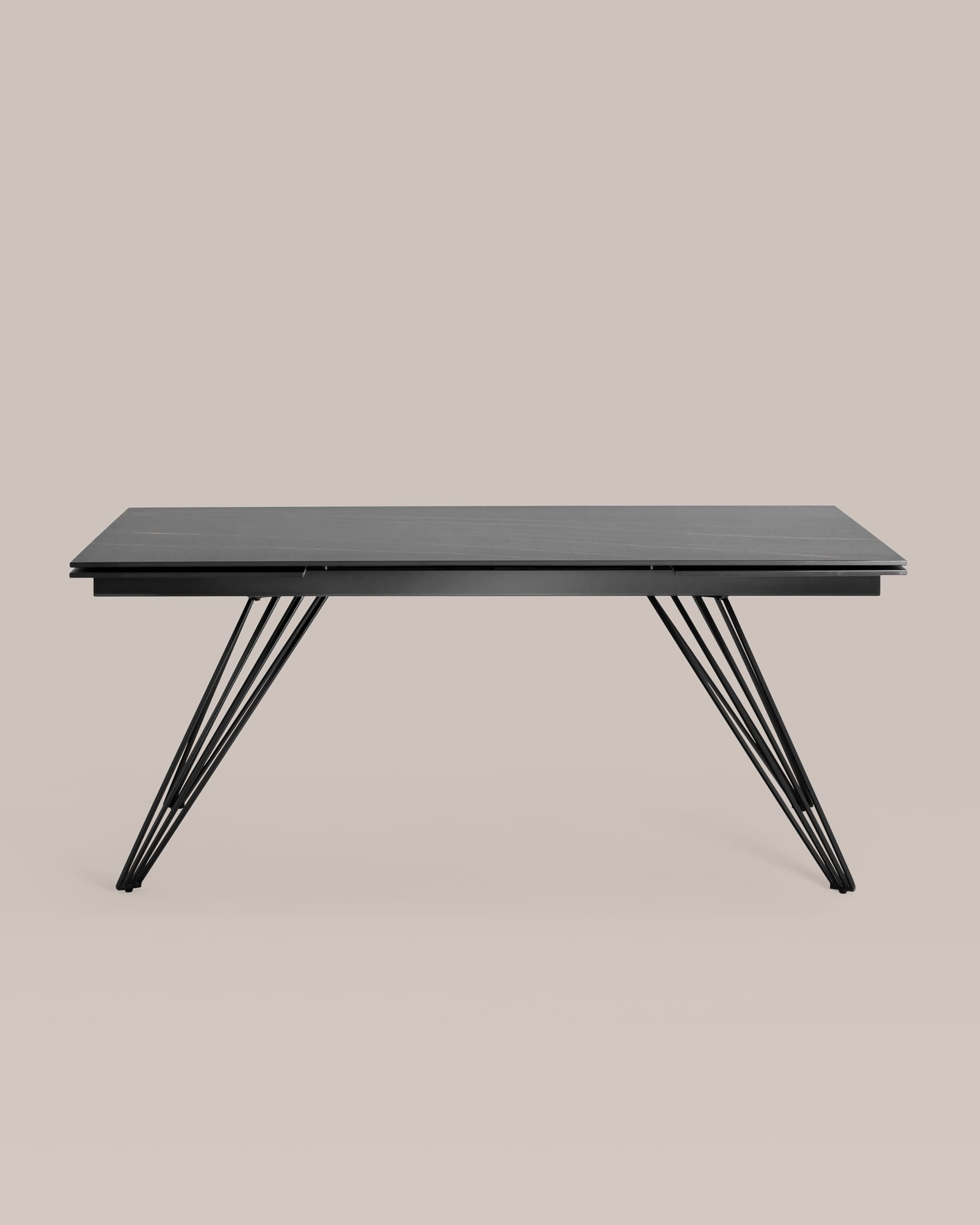 Стол обеденный Пандора раскладной 180-280*90 керамика темная — изображение 6