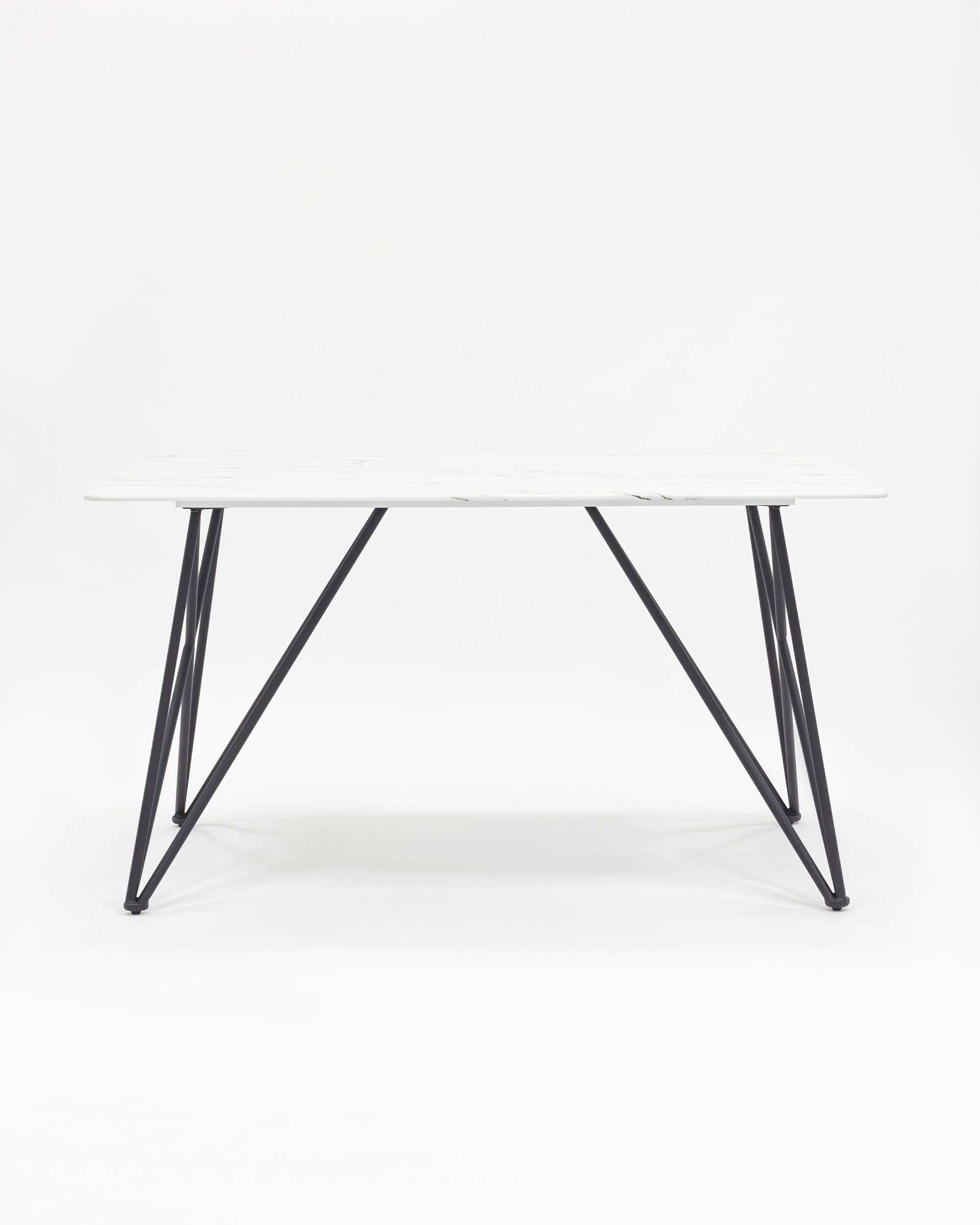 Стол обеденный Сакраменто 140*90 белый стеклянный — изображение 3