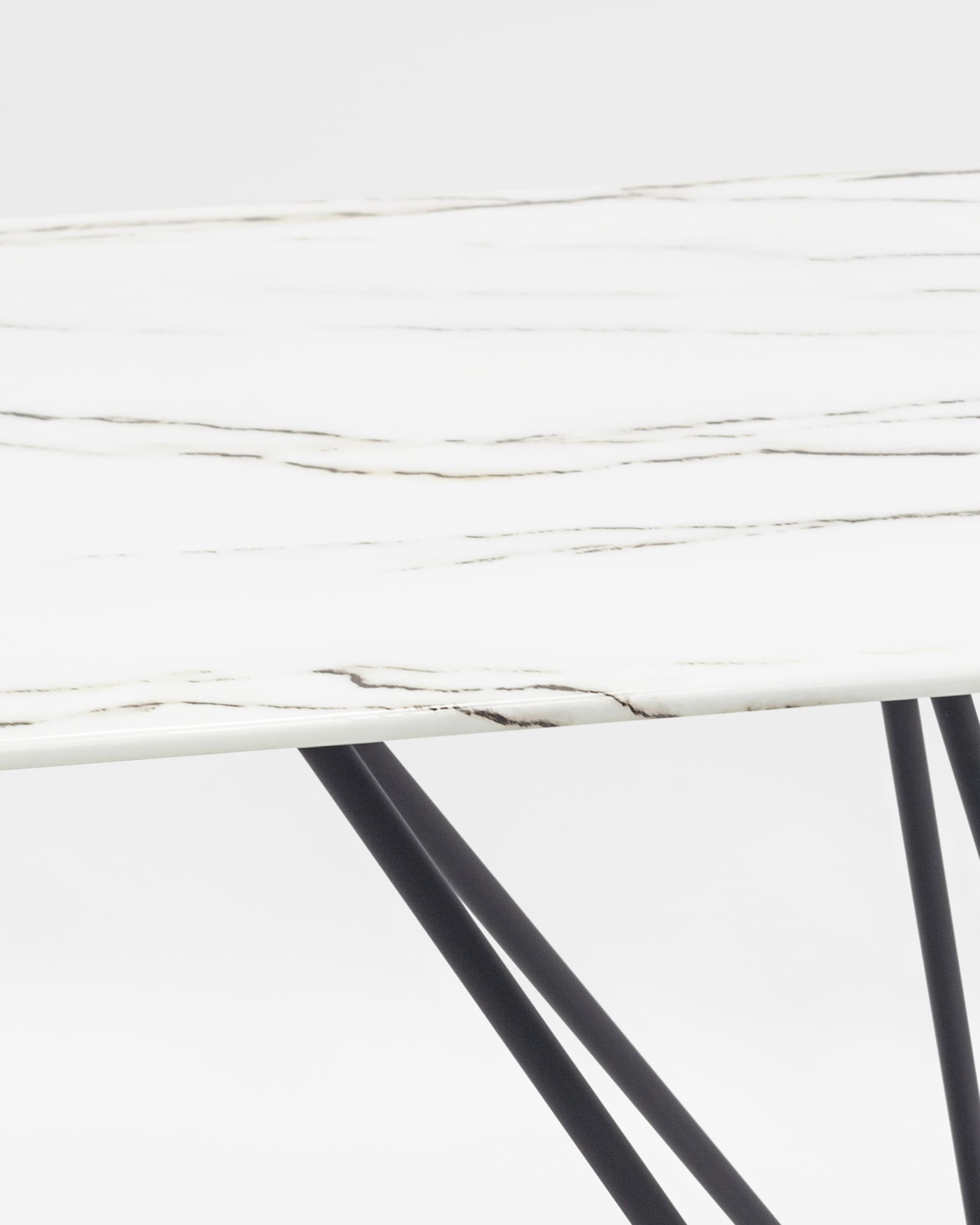 Стол обеденный Сакраменто 140*90 белый стеклянный — изображение 6