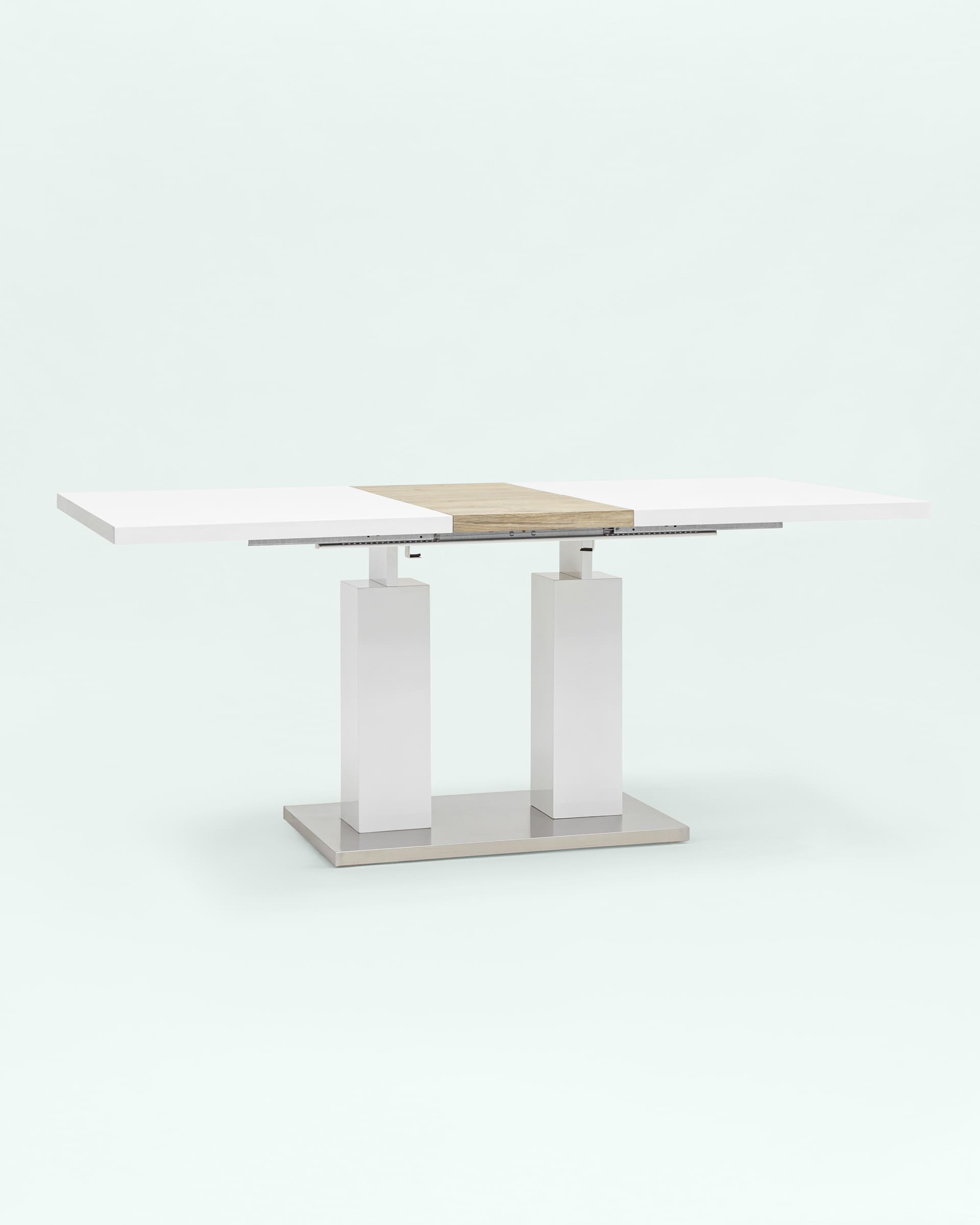 Стол обеденный Сиэтл раскладной 140-180*90 глянцевый белый — изображение 4