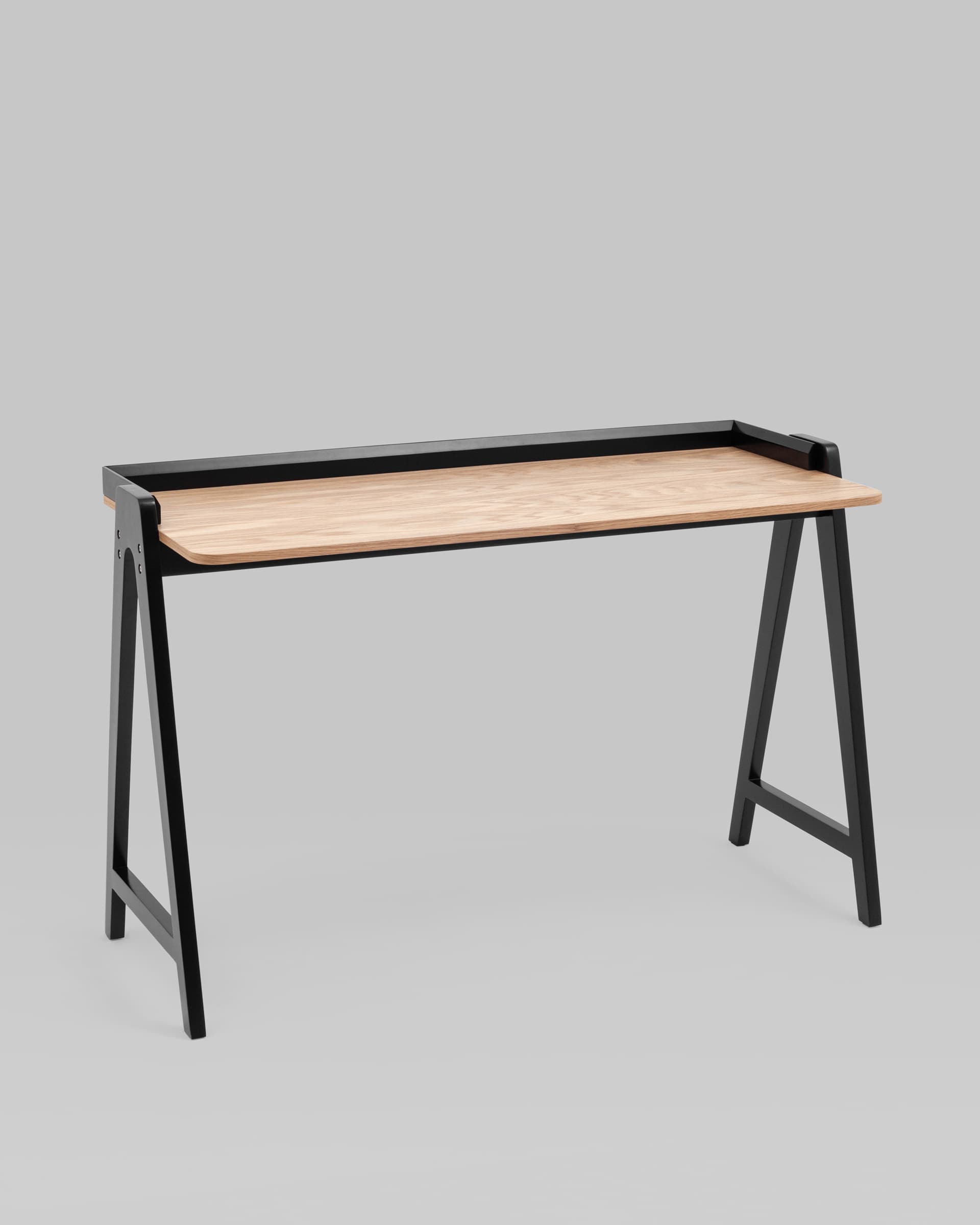 Стол письменный Pyramid 118*53 светлое дерево/черный — изображение 2