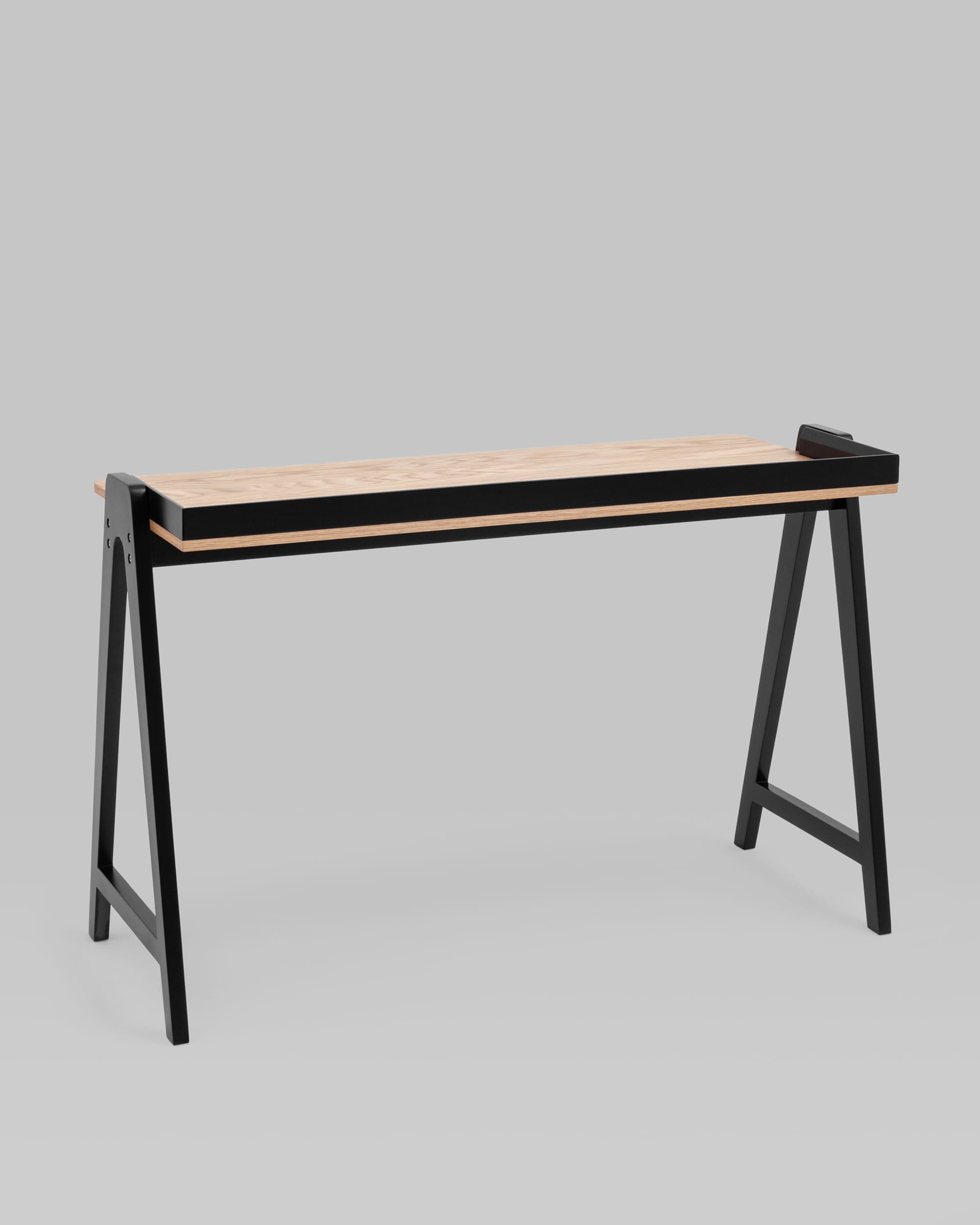 Стол письменный Pyramid 118*53 светлое дерево/черный — изображение 7