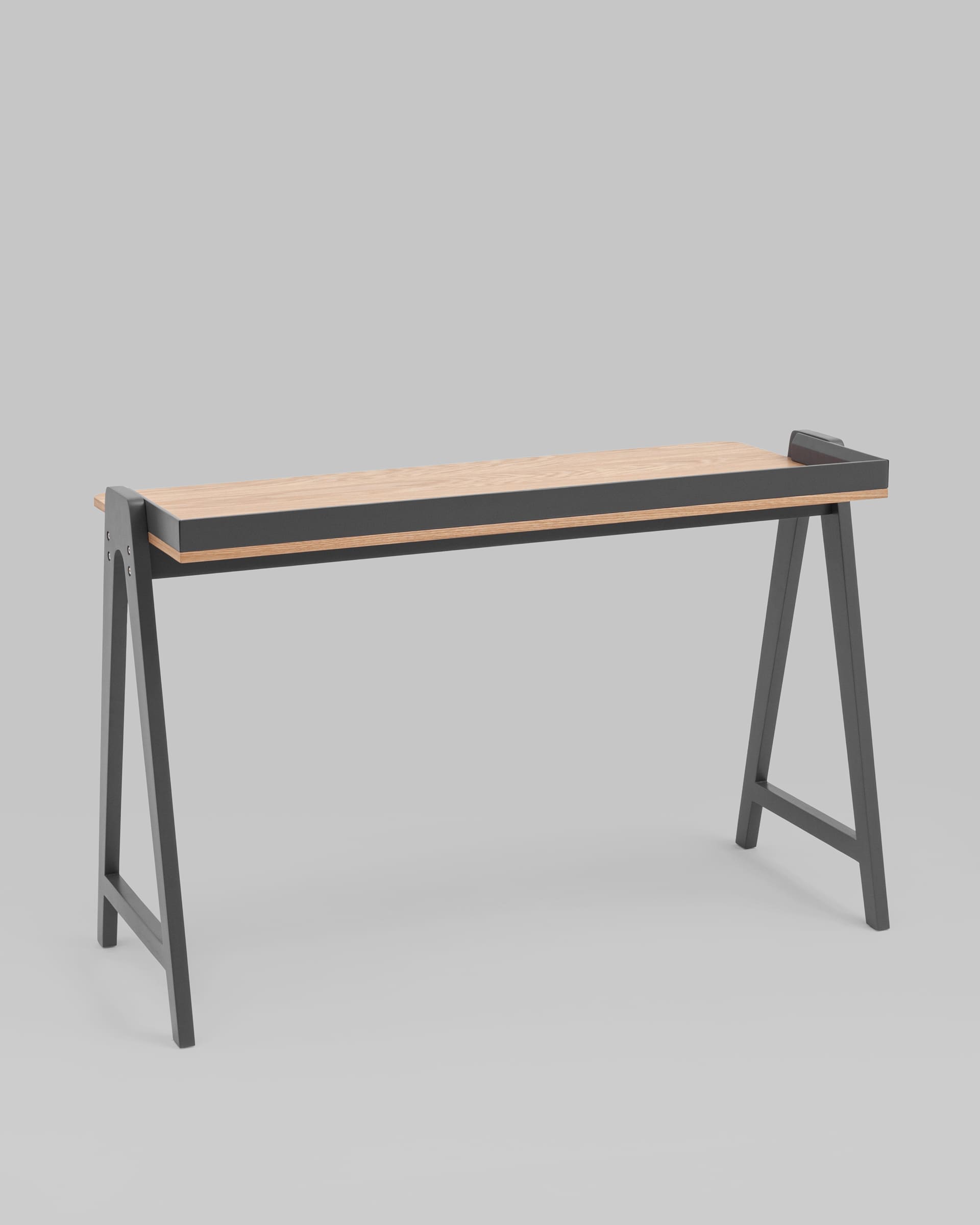 Стол письменный Pyramid 118*53 светлое дерево/серый — изображение 7