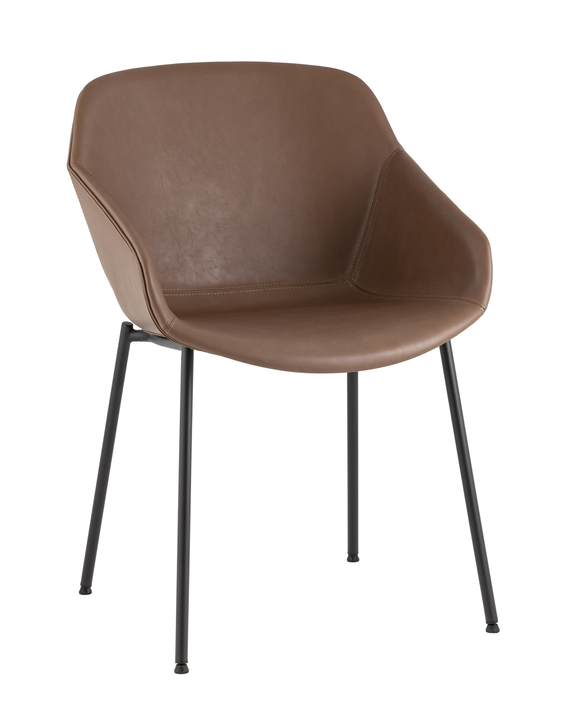 Стул Ashby экокожа светло-коричневый