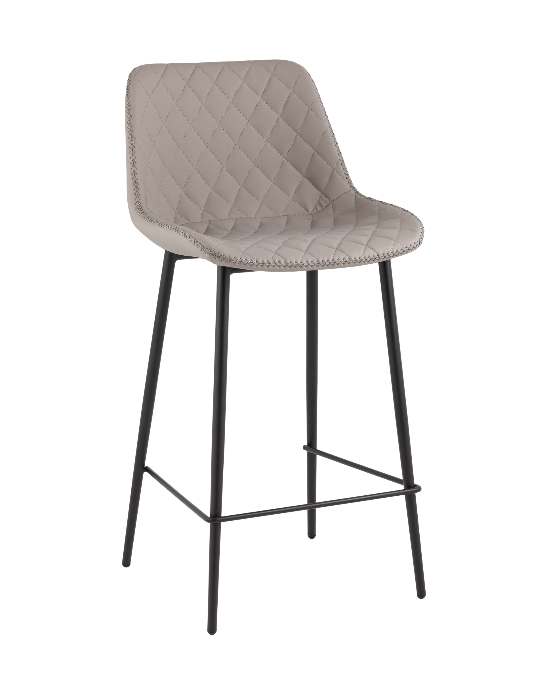 Стул барный Arch экокожа серый