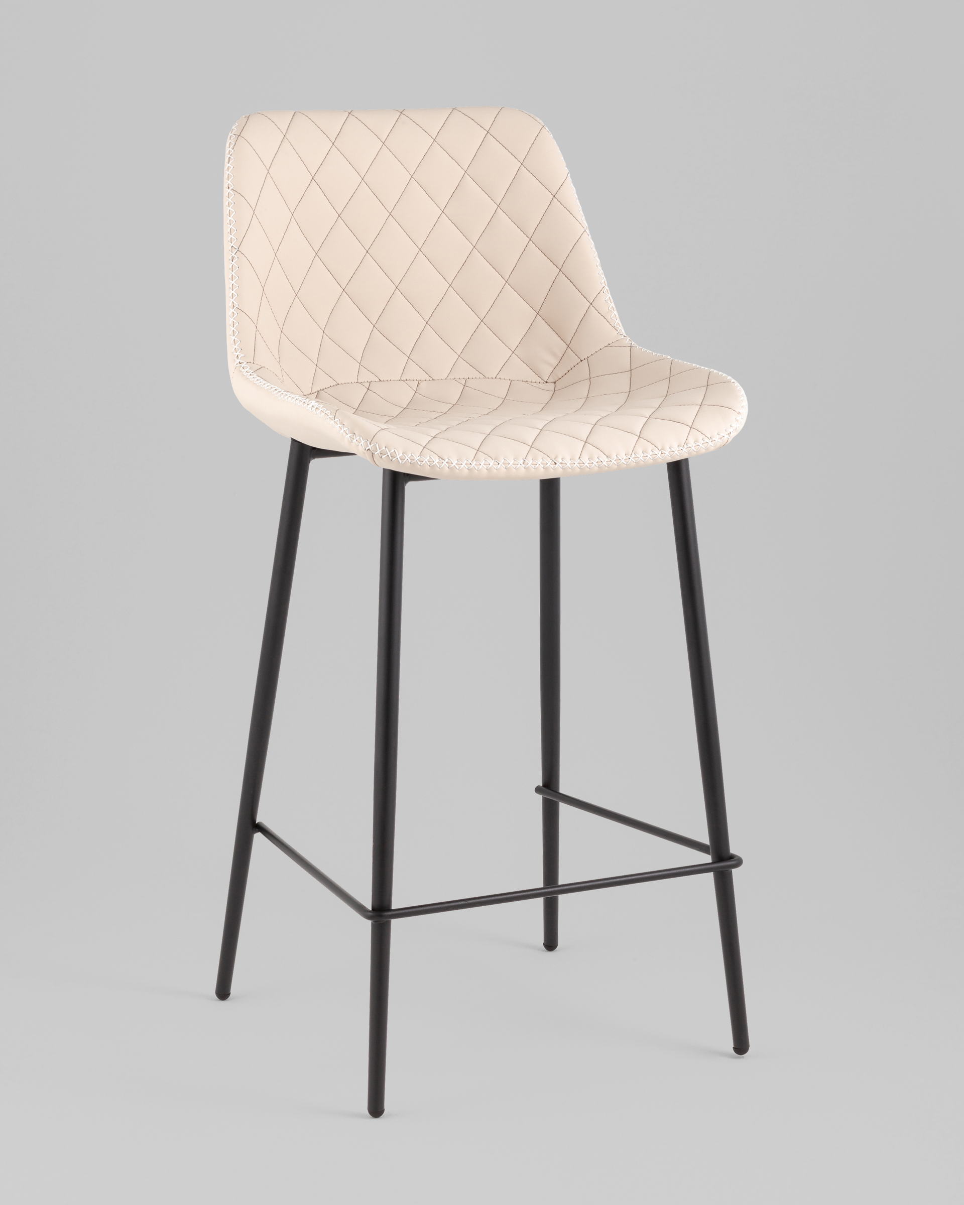 Стул барный Arch экокожа светло-серый — изображение 2