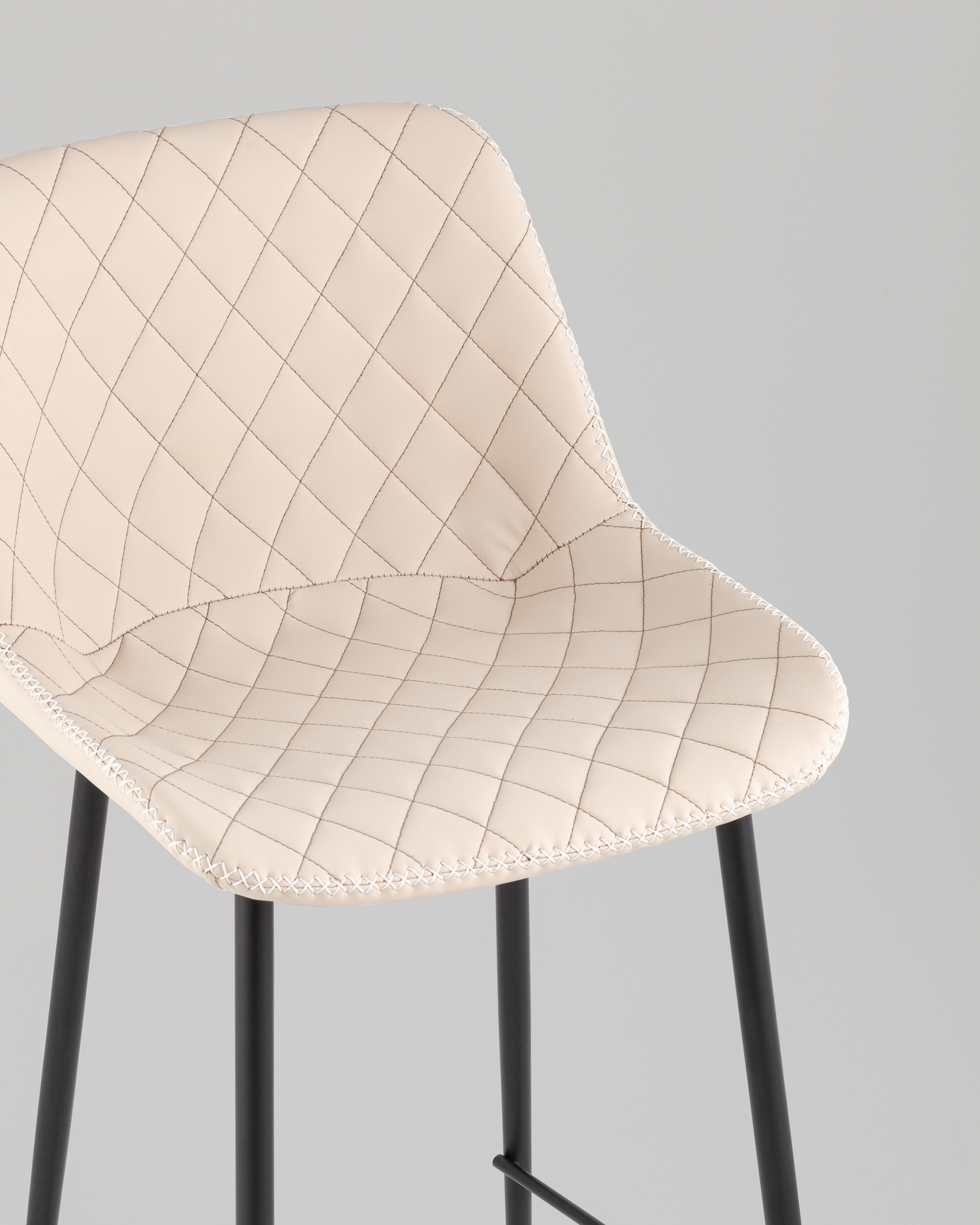 Стул барный Arch экокожа светло-серый — изображение 8