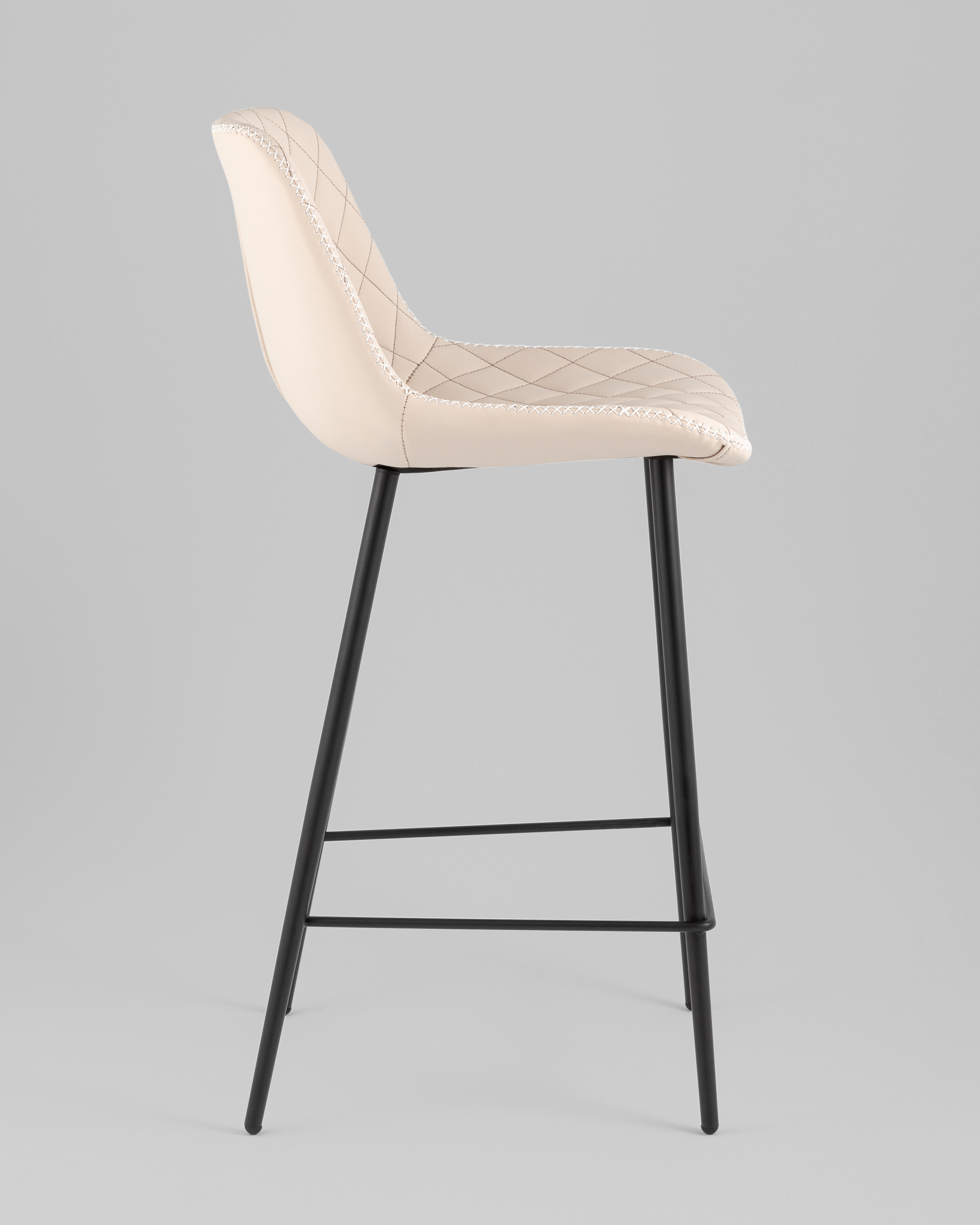 Стул барный Arch экокожа светло-серый — изображение 4