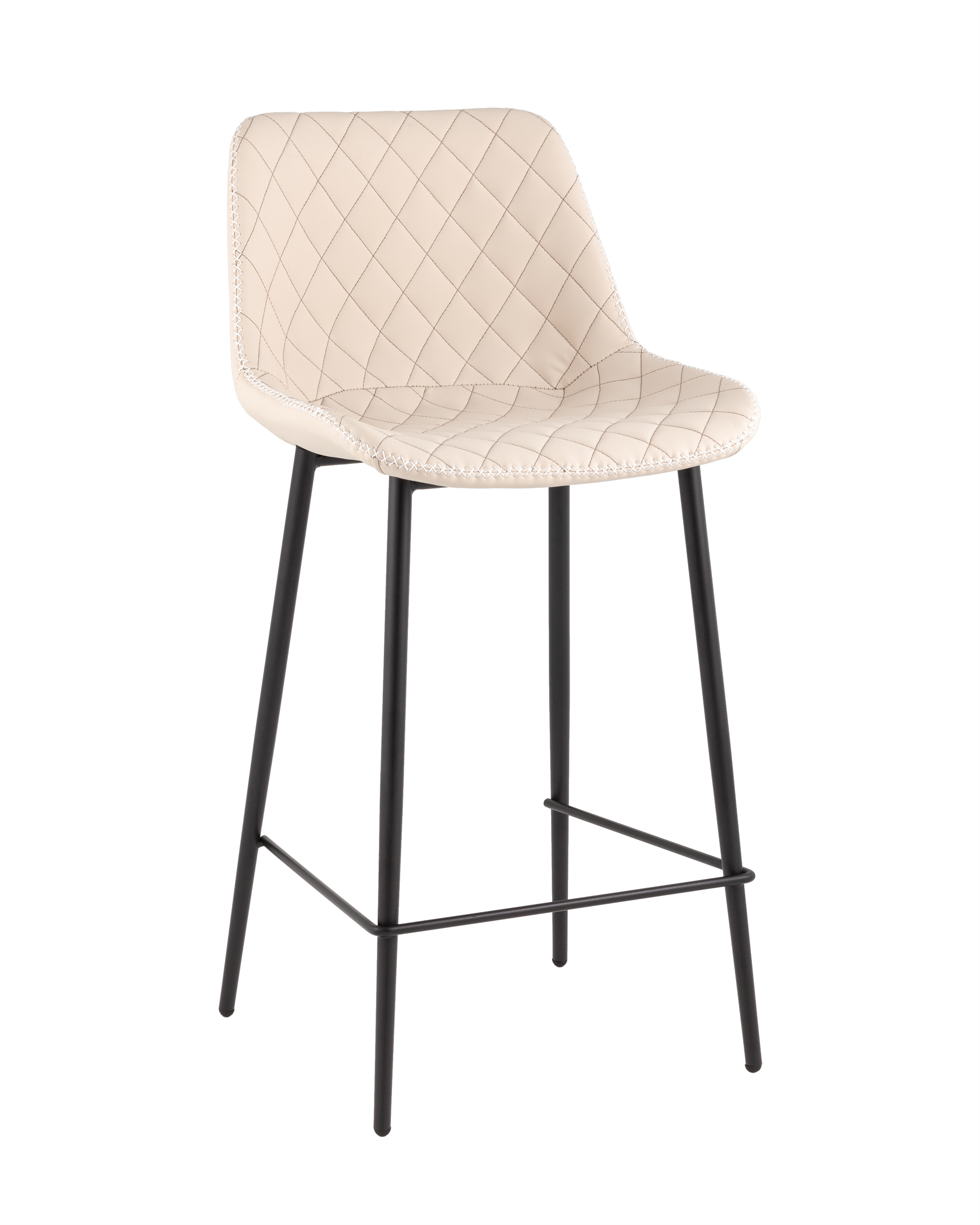 Стул барный Arch экокожа светло-серый