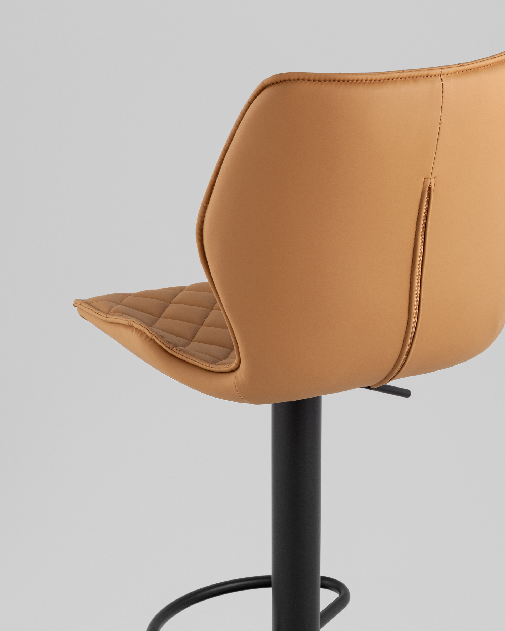 Стул барный Dome экокожа коричневый — изображение 7