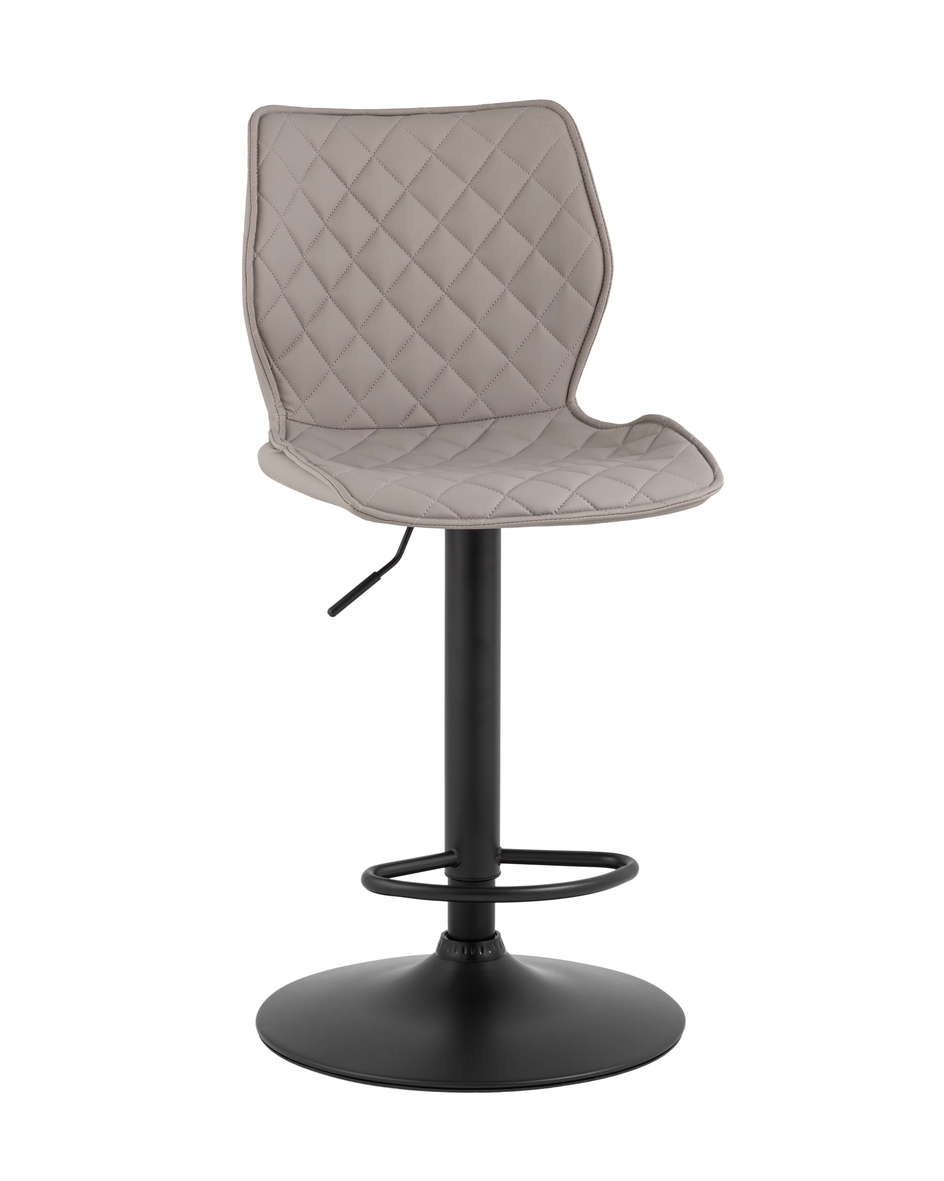 Стул барный Dome экокожа серый