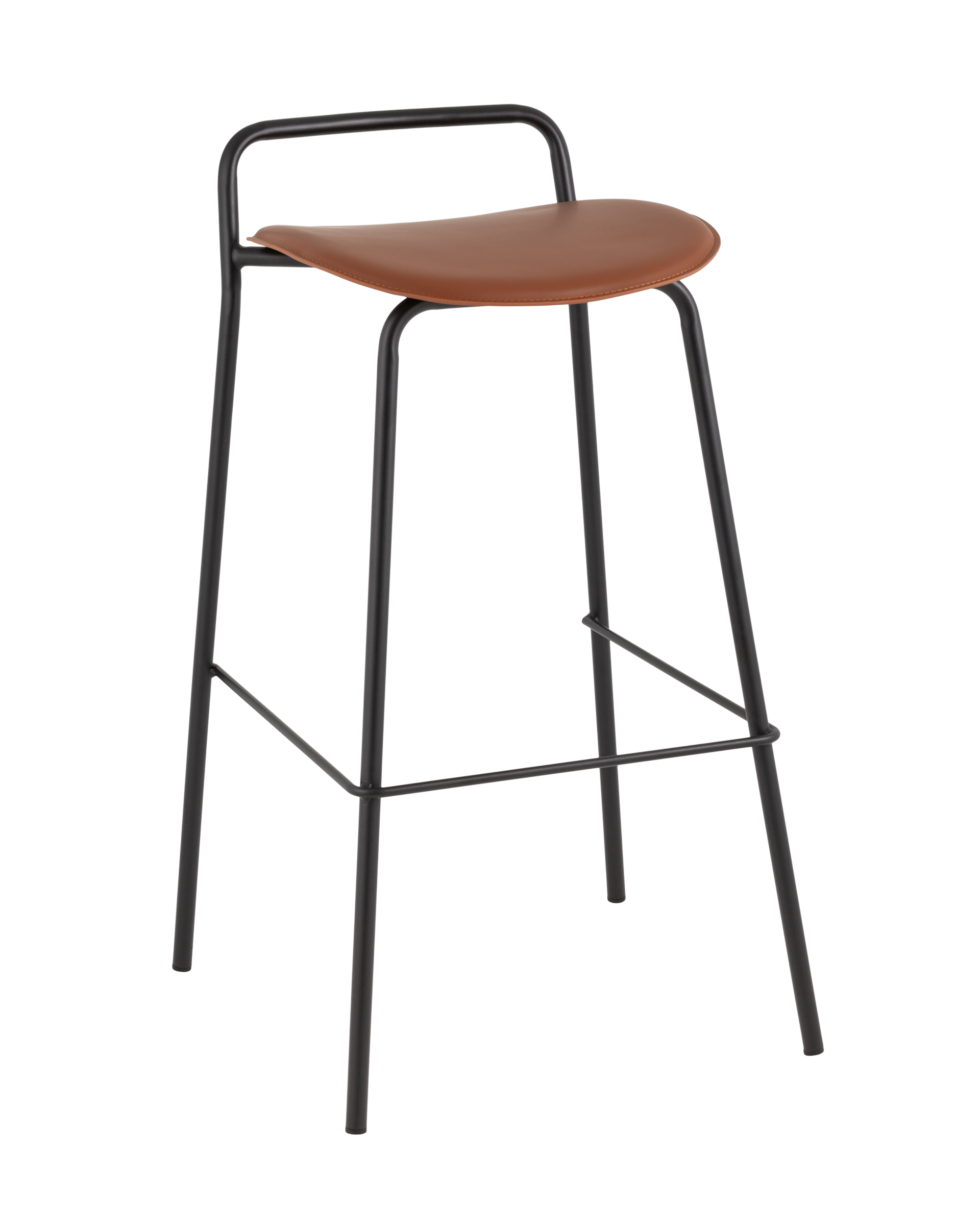 Стул барный Mantis экокожа коричневый