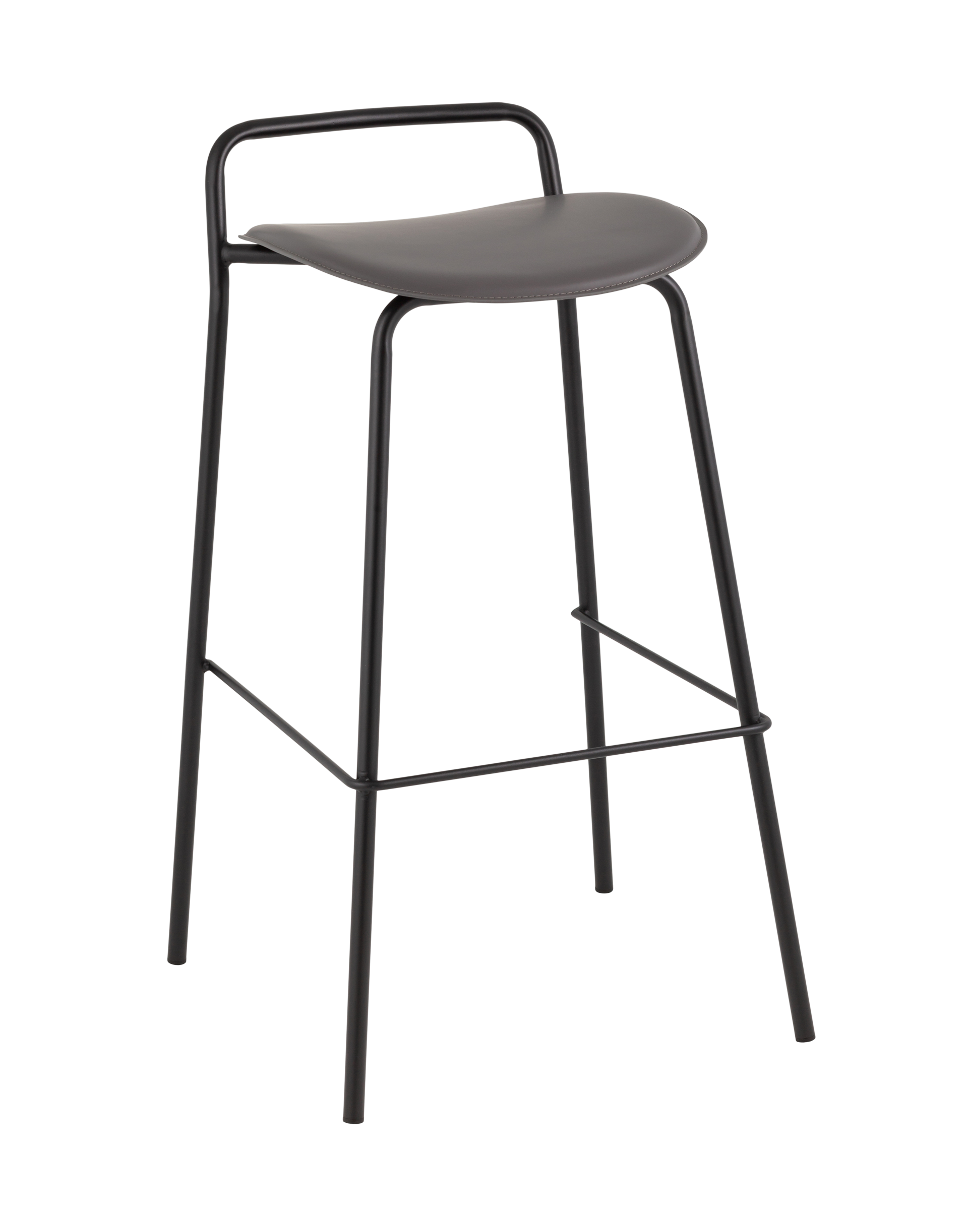 Стул барный Mantis экокожа темно-серый