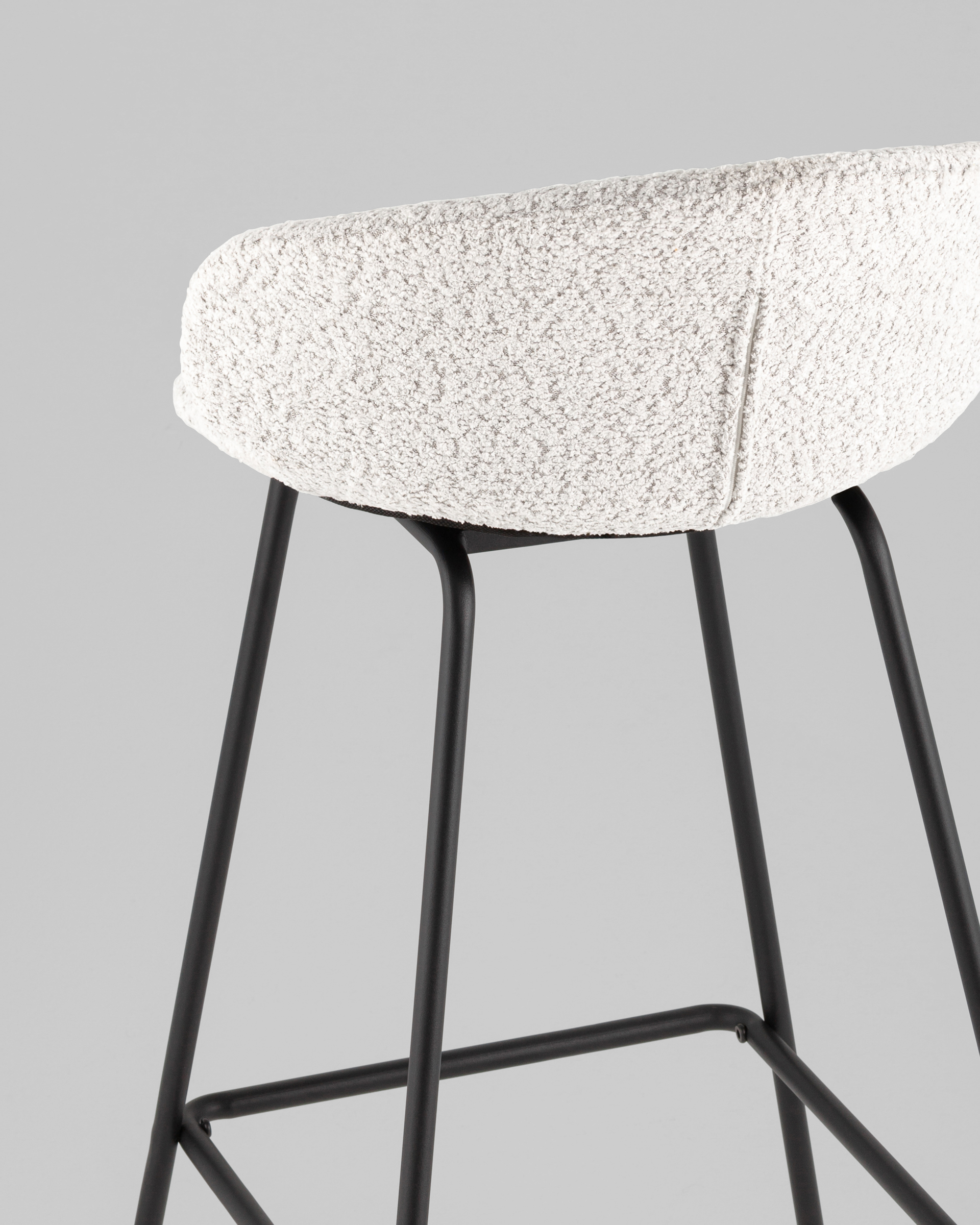 Стул барный Nita букле светло-серый — изображение 7