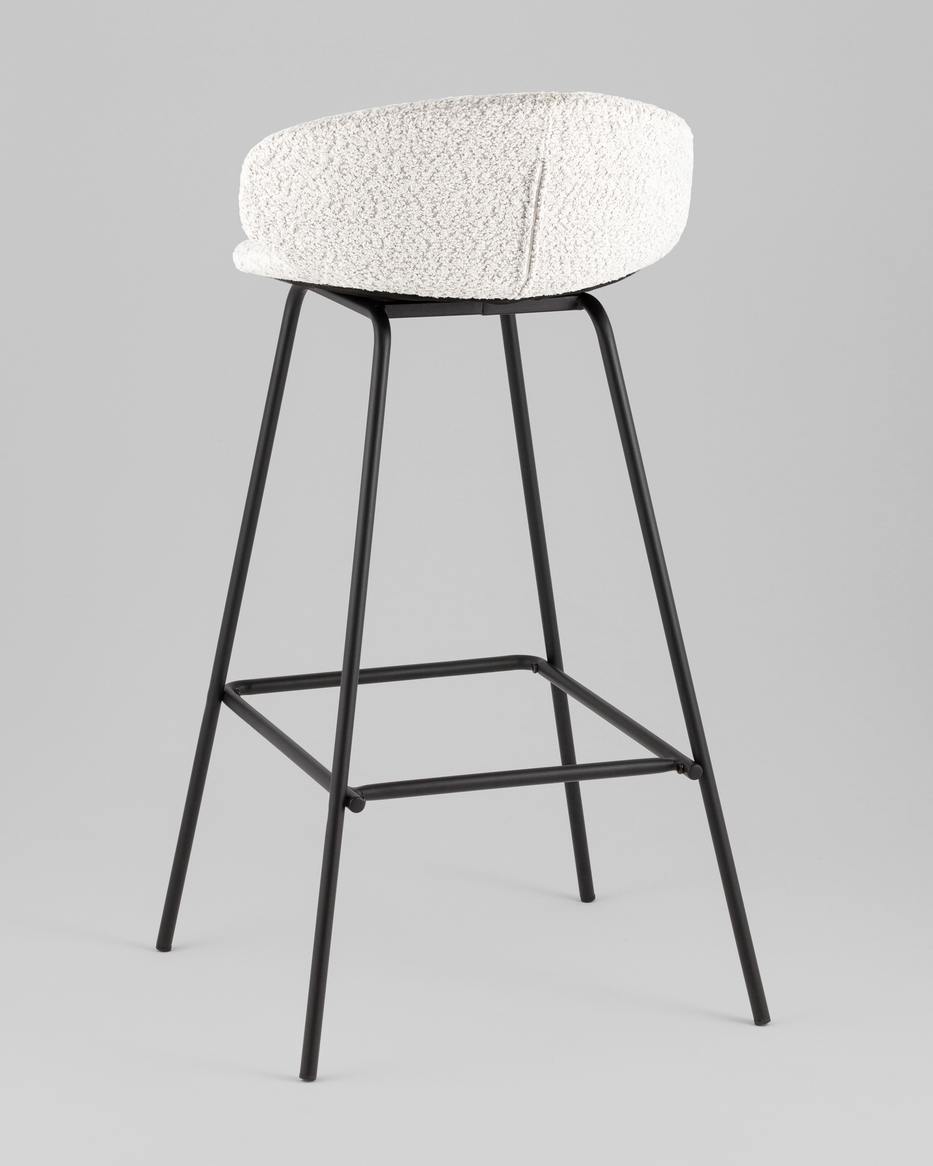 Стул барный Nita букле светло-серый — изображение 6