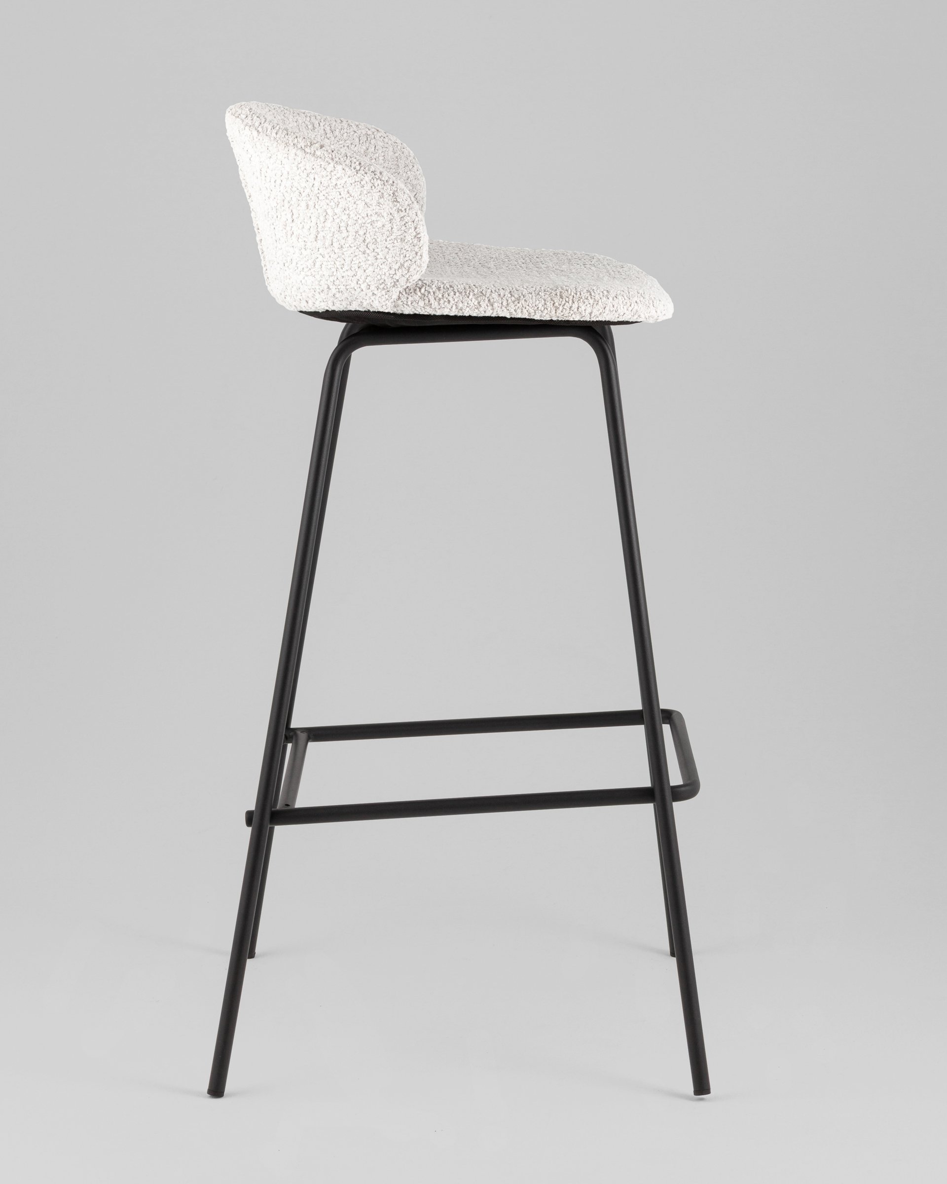 Стул барный Nita букле светло-серый — изображение 4
